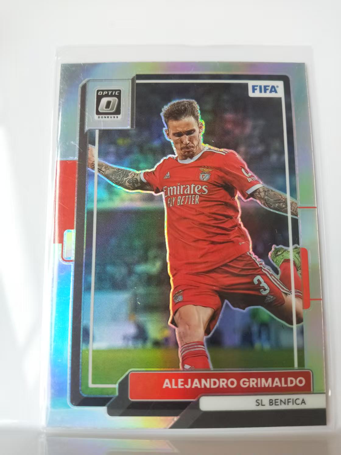 2022-23 Panini Donruss Alejandro Grimaldo 格里马尔多 本菲卡  FIFA 银折 杜蕾斯Optic O版 卡品如图 Q020D