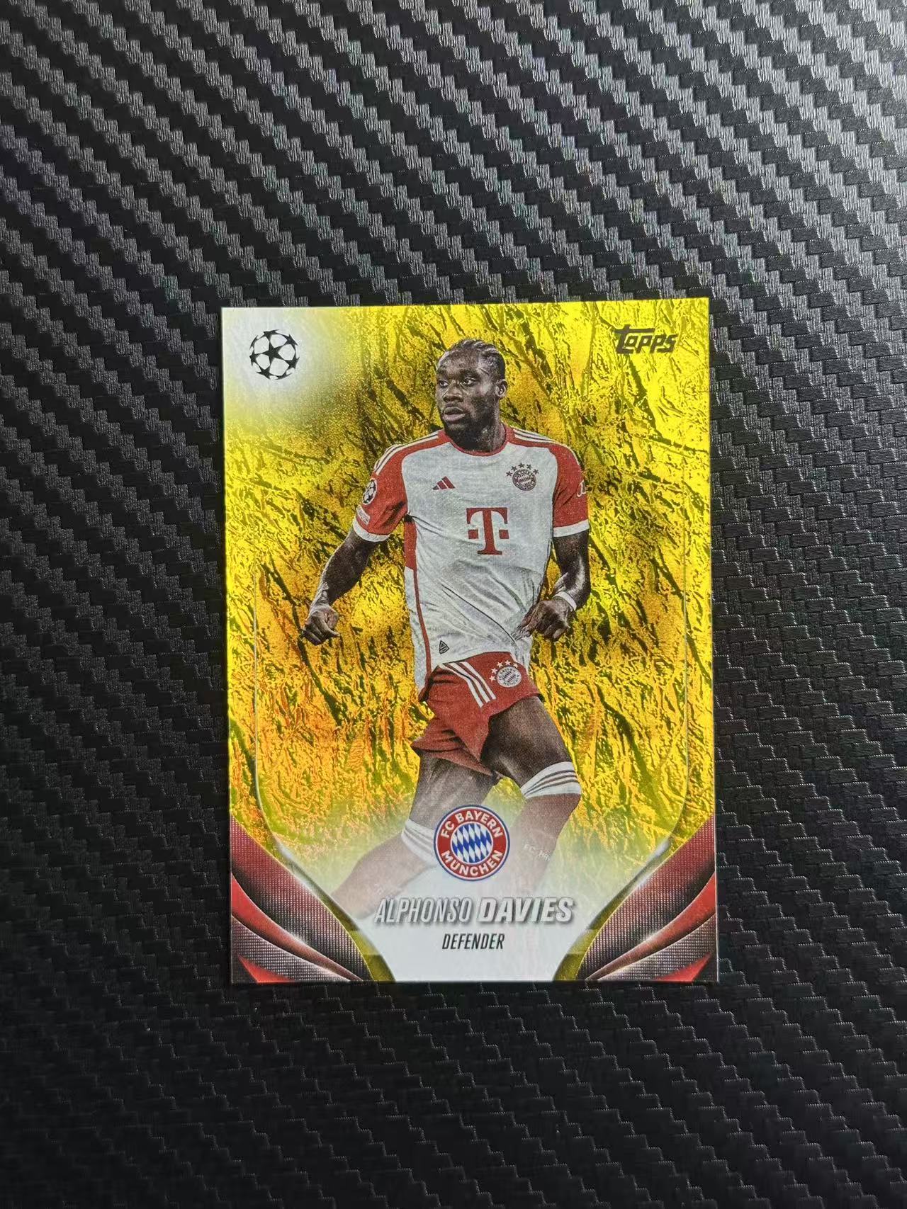 2024 Topps UCC Alphonso Davies 欧冠 碧玉 拜仁慕尼黑 戴维斯 45/50编 金玉折 卡品如图 拍前看描述
