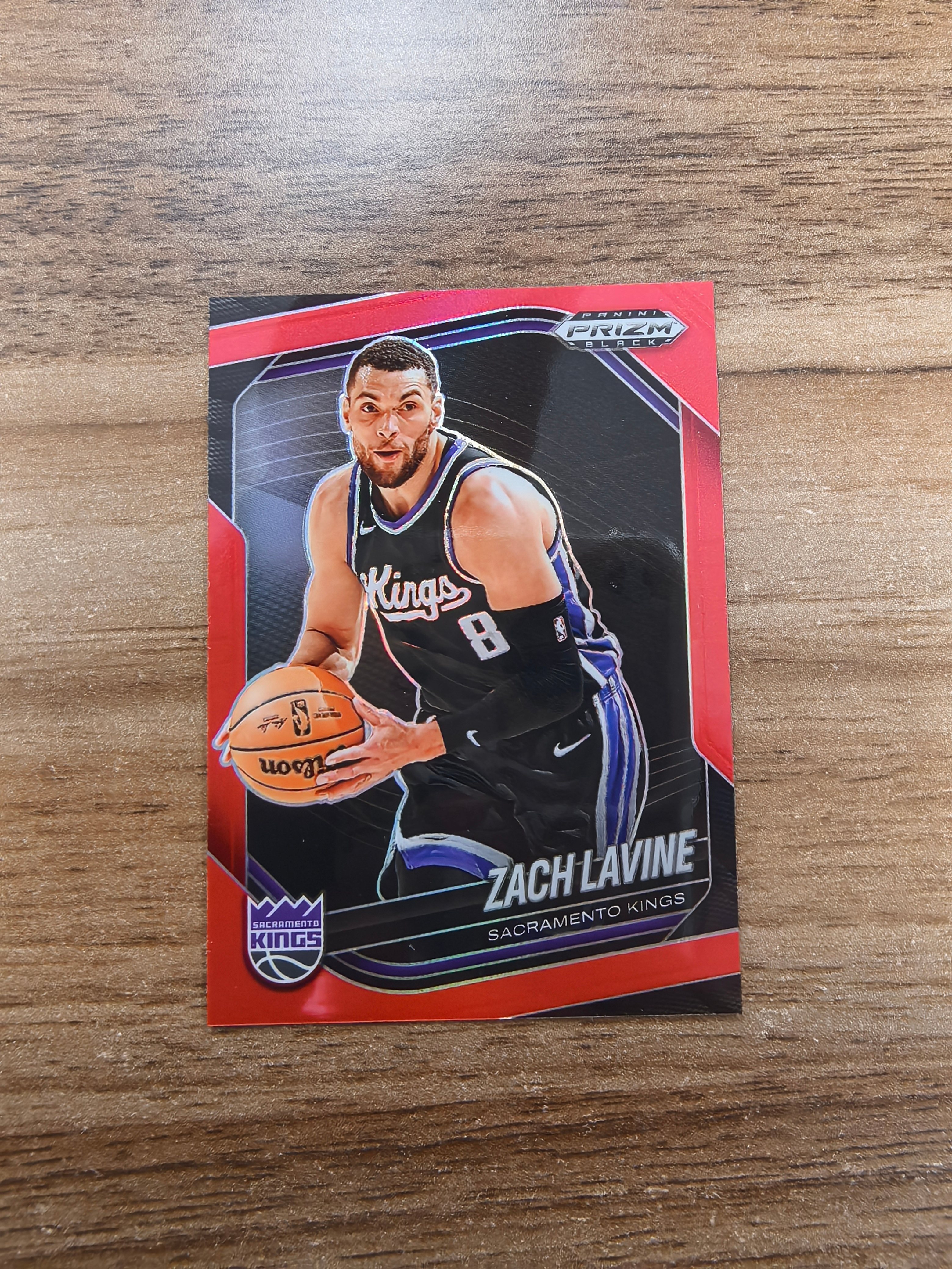 2024-25 Panini Prizm Black Zach LaVine 国王 扎克拉文 293/299编 红折 折射 实卡精美 卡品如图 收藏必入 流浪