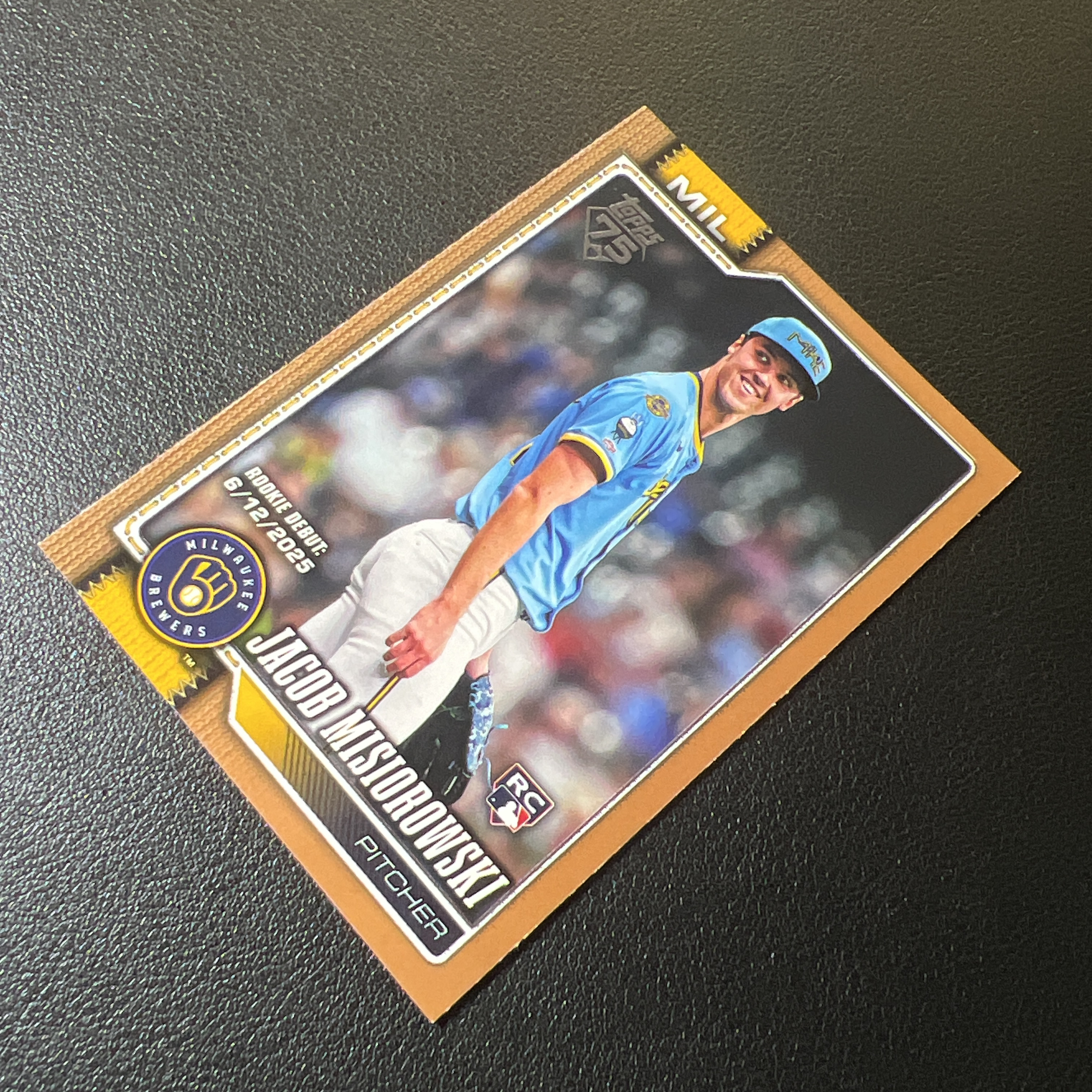 【鲨鱼代卖】2026 Topps Update Series 棒球 Jacob Misiorowski 米肖罗夫斯基 密尔沃基酿酒人 新秀RC 铜平行 2026编 FY3102
