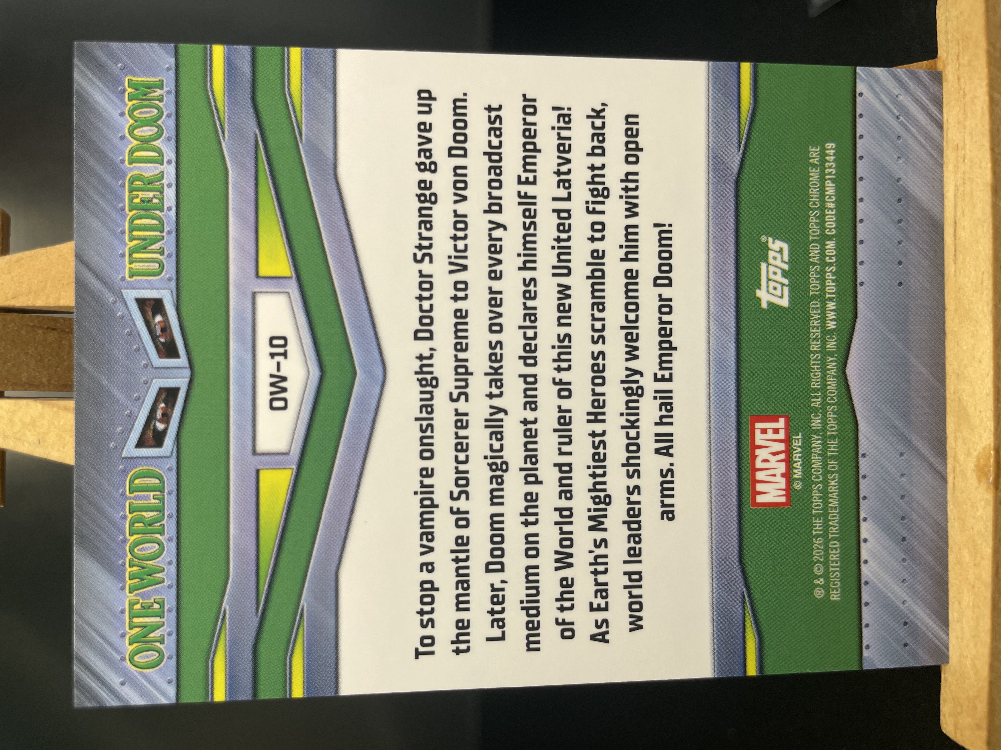 (B6)2026 TOPPS MARVEL 折射 毁灭博士标准施法 实卡好看 收藏凑套必备 卡品如图 !!!