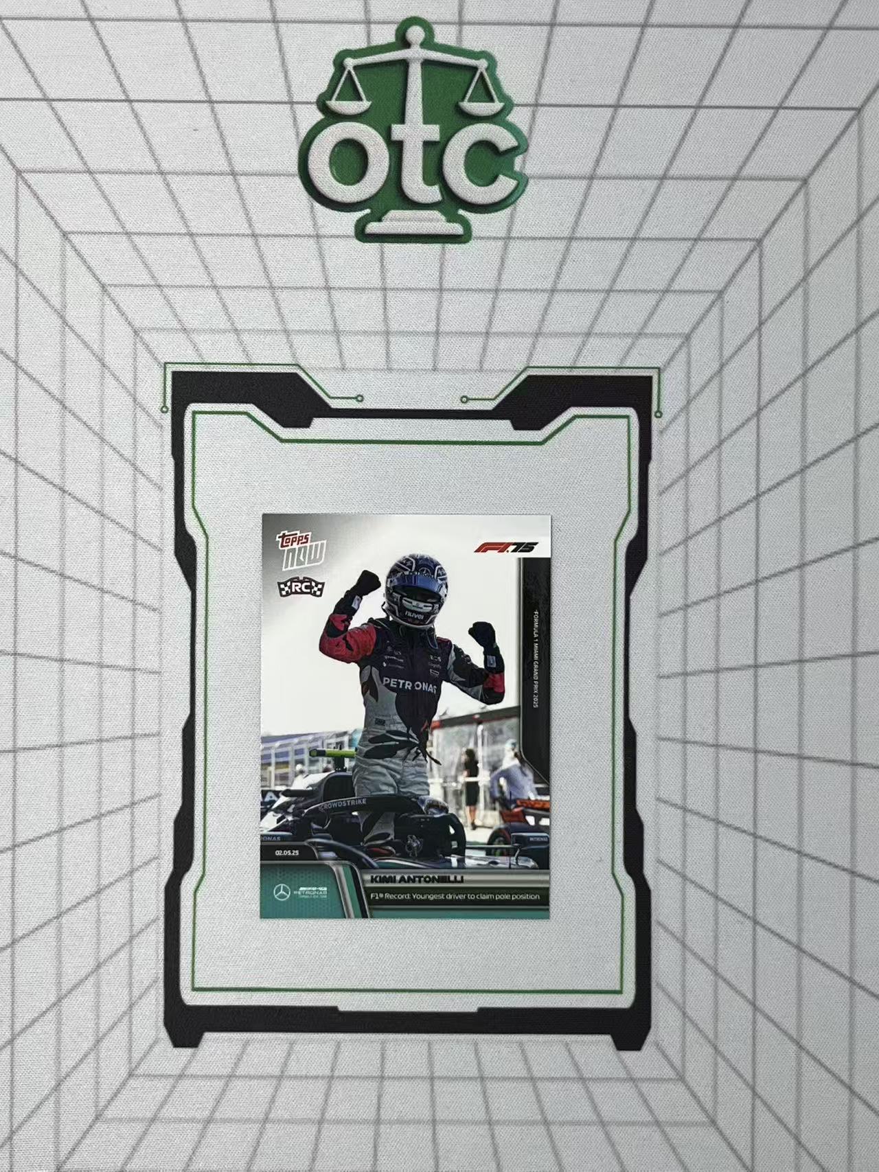 2025 Topps F1 Now Kimi Antonelli RC 【盎司收藏】安东内利 新秀 最年轻的杆位车手 梅奔 梅赛德斯奔驰 vvww