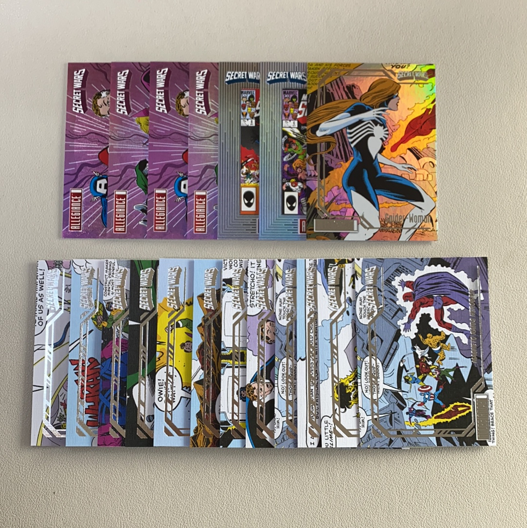 【弈卡代拍】 2023 Upper Deck Marvel 漫威 MCU Allegiance 忠诚 秘密战争 特卡 银折 折射 帆布 蜘蛛女等 打包 品相如图 凑套必备 糖醋鱼