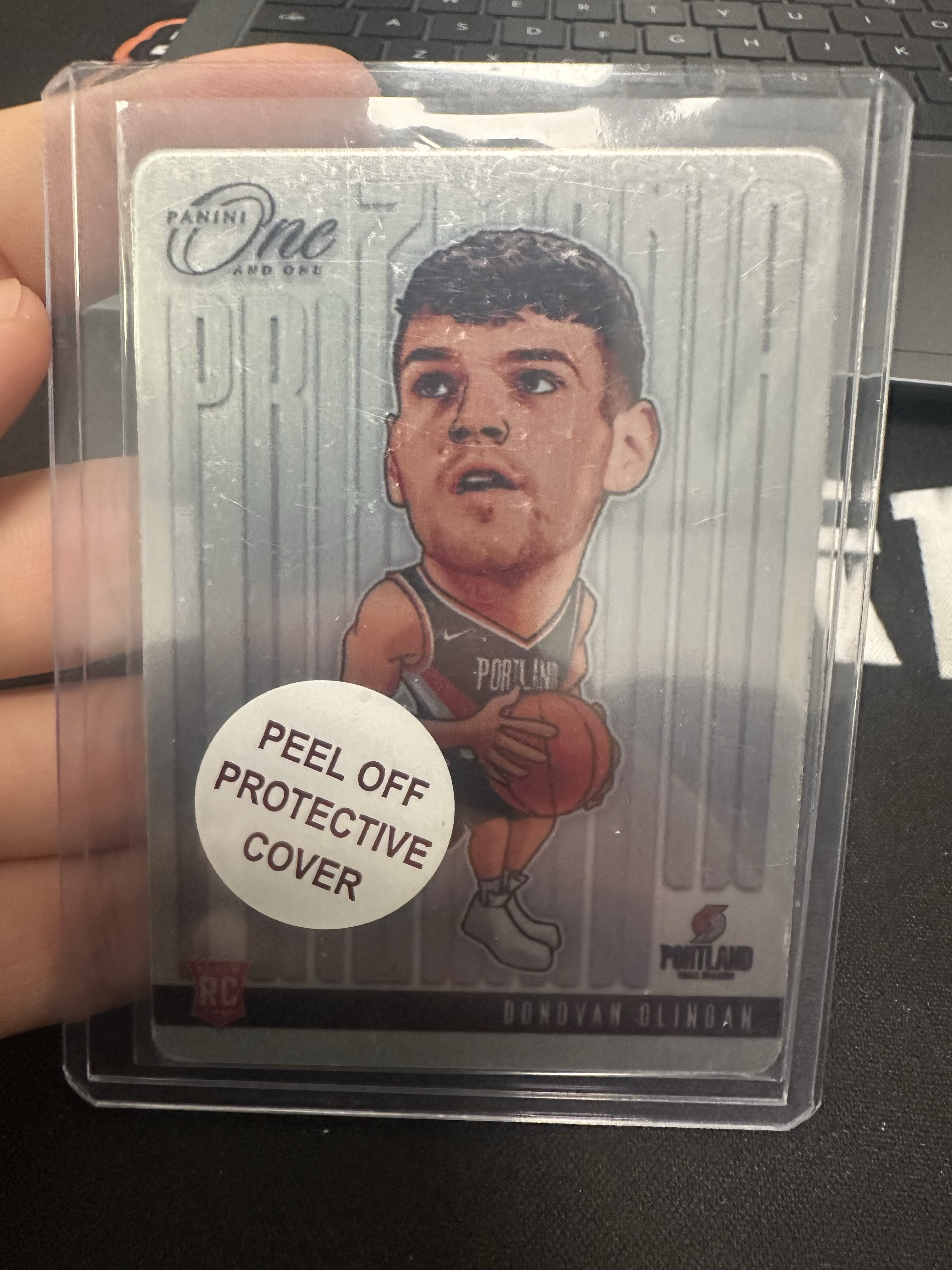 2024-25 Panini One and One Donovan Clingan 开拓者 多诺万 克林根 新秀 RC 大头 漫画 大比例 铁板 SSP 卡品如图 冷