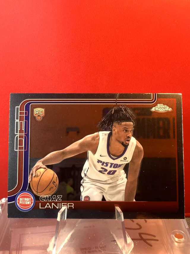 （老末精品代拍)2025 Topps Chrome Chaz Lanier 查兹 拉尼尔 新秀 RC 活塞 base 顺丰寄付X12