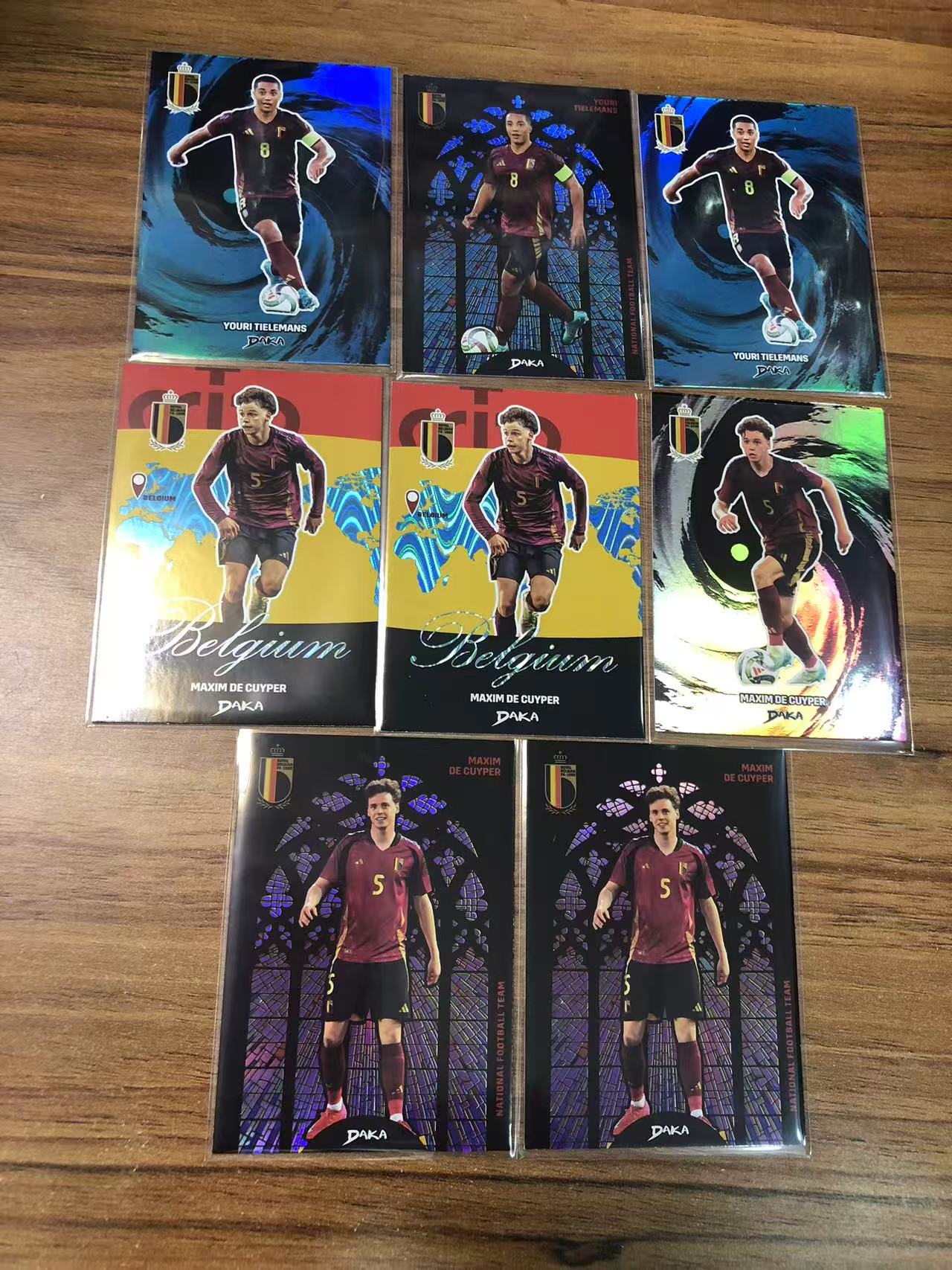 2025 DAKA JSY-10 Youri Tielemans 达咖 比利时国家队盒 蒂勒曼斯 等好人 8张全部带编 打包LOT 卡品不保7【ZYP代拍】R586