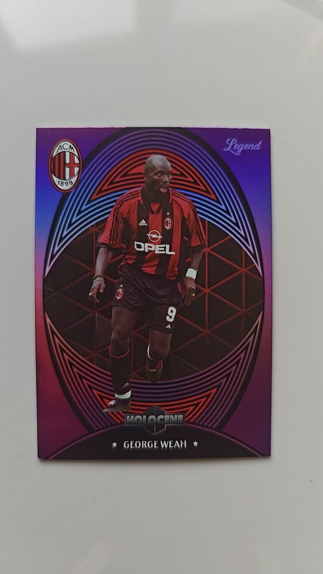 2024-25 DAKA AC Milan One&Two George Weah 乔治·维阿 利比亚 总统 37/79 紫折 紫色限量 达咖文化 AC米兰队盒 传奇巨星 金球奖 世界足球先生