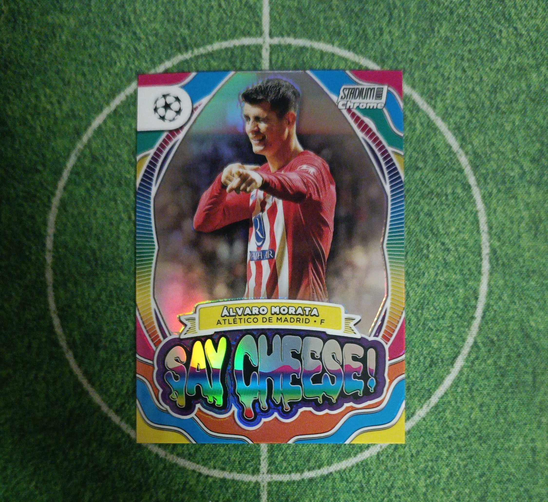 2024 Topps Chrome Alvaro Morata 欧冠 马德里竞技 莫拉塔 特卡 西班牙 卡品如图