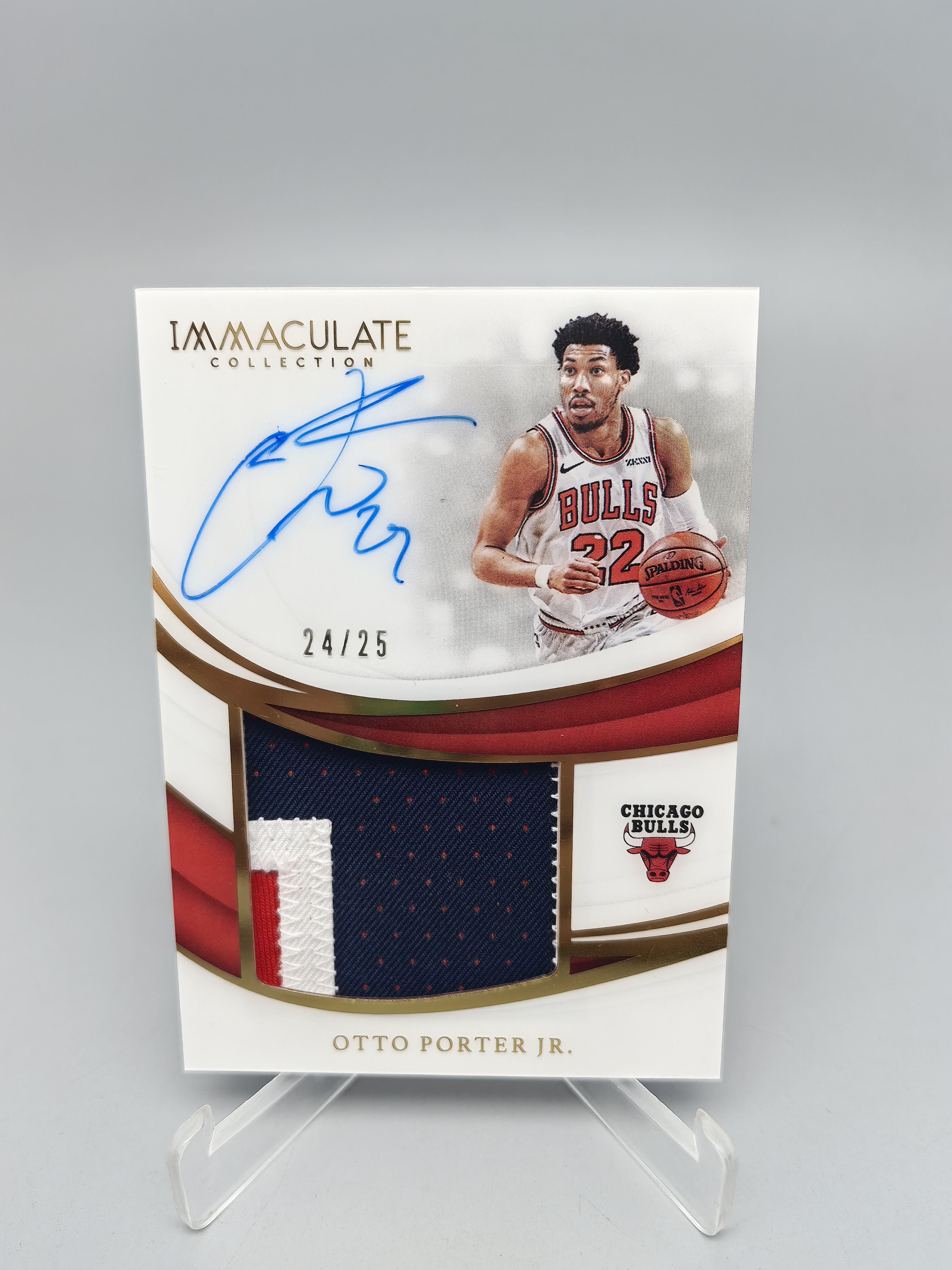 【坚果卡牌代拍】 2018-19 Panini imm Otto Porter Jr. 爱咪咪 公牛 小奥托波特 球衣物料 GU 暴力切割 PA 签字卡签 24/25编 阿顺1027
