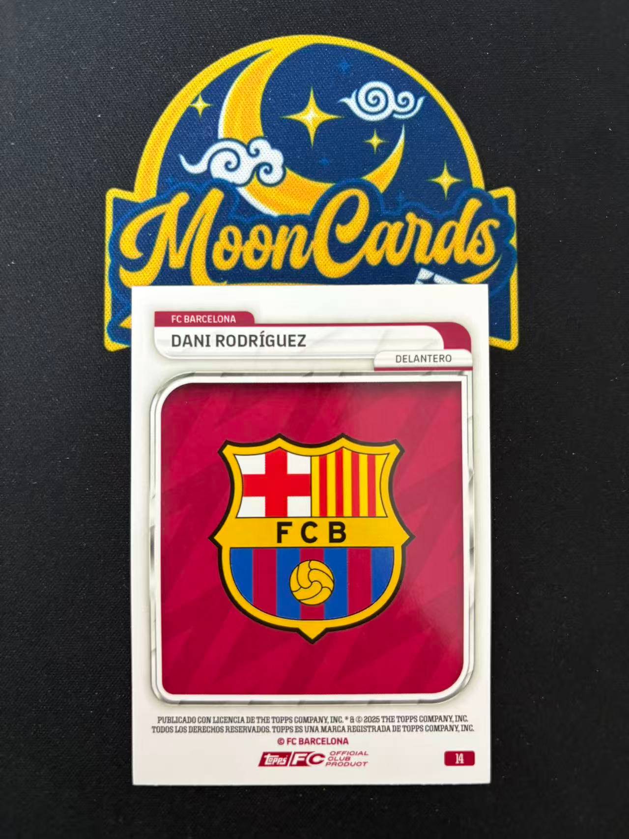 【梦卡拍卖】2025 Topps 巴萨铁罐队盒 DANI RODRIGUEZ RC 丹尼 罗德里格斯 新秀 /350编 #DD# F白