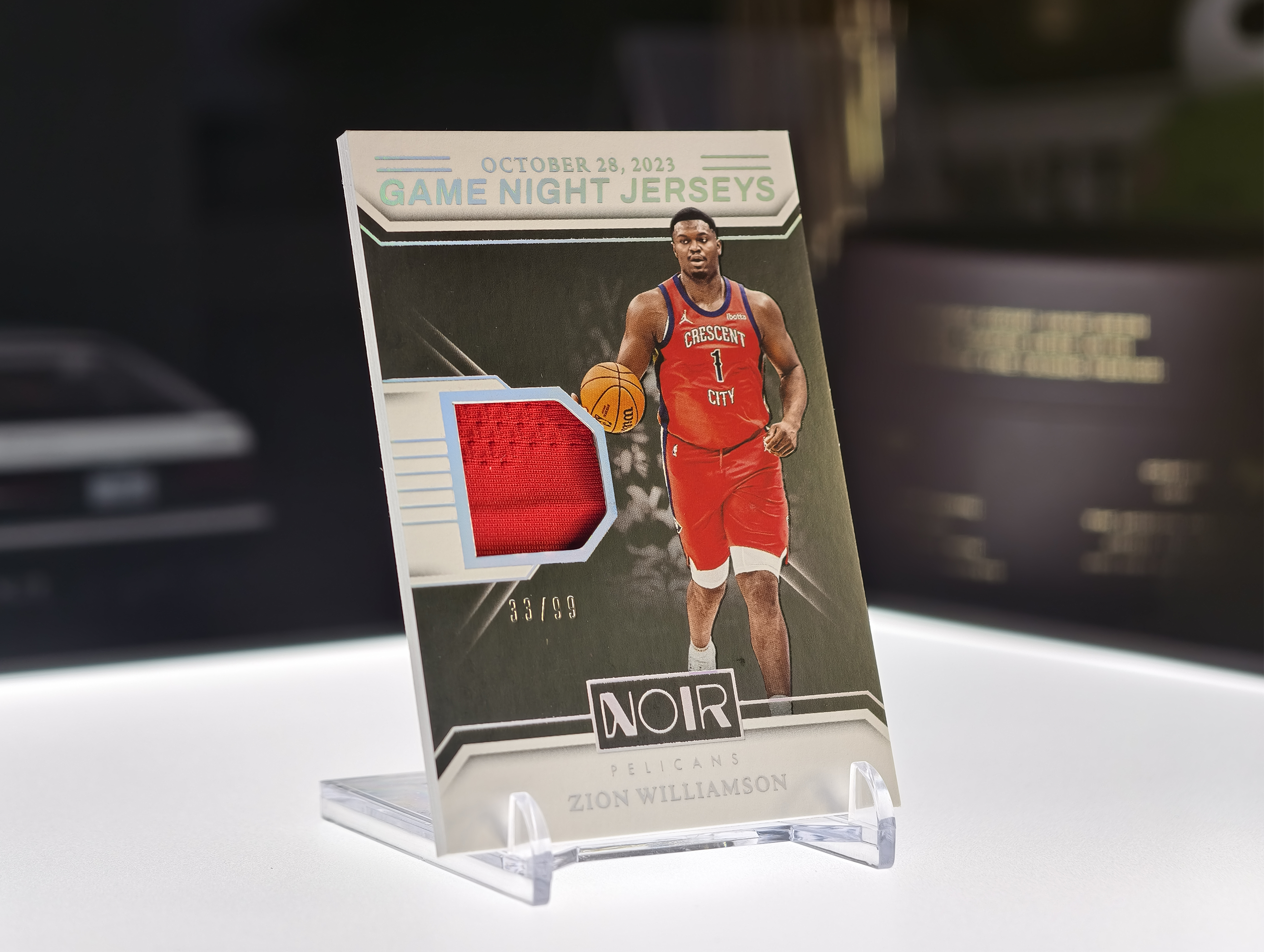 2024-25 Panini One and One Zion Williamson 诺尔 鹈鹕 锡安 威廉姆森 胖虎 编 比赛夜 亲穿 GU 物料 Patch