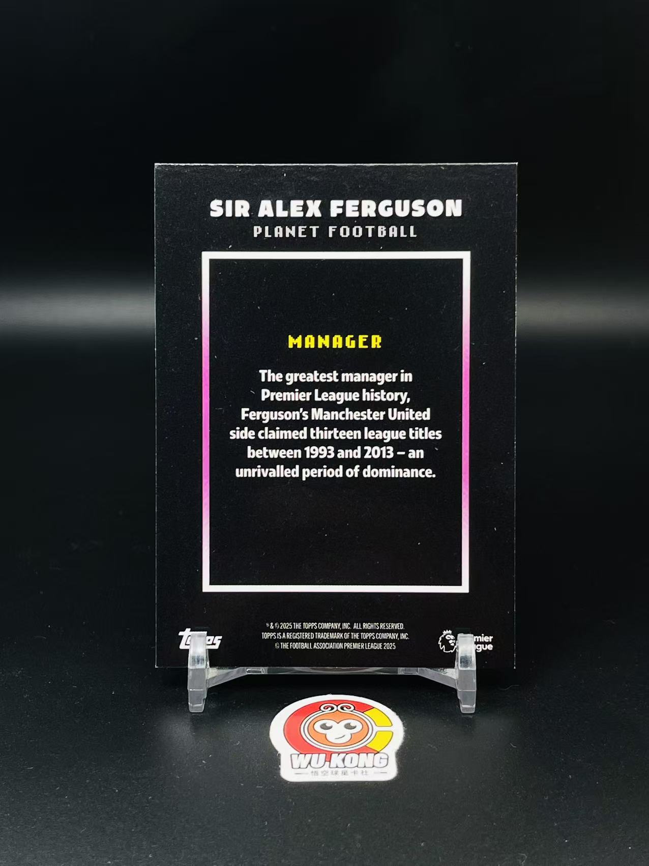 2025 Topps Decades Alex Ferguson 英超90时代 时代盒 弗格森 /50编 足坛人士 特卡 曼联 爵士 实卡精美 值得收藏 投资必备【悟空拍卖】wd