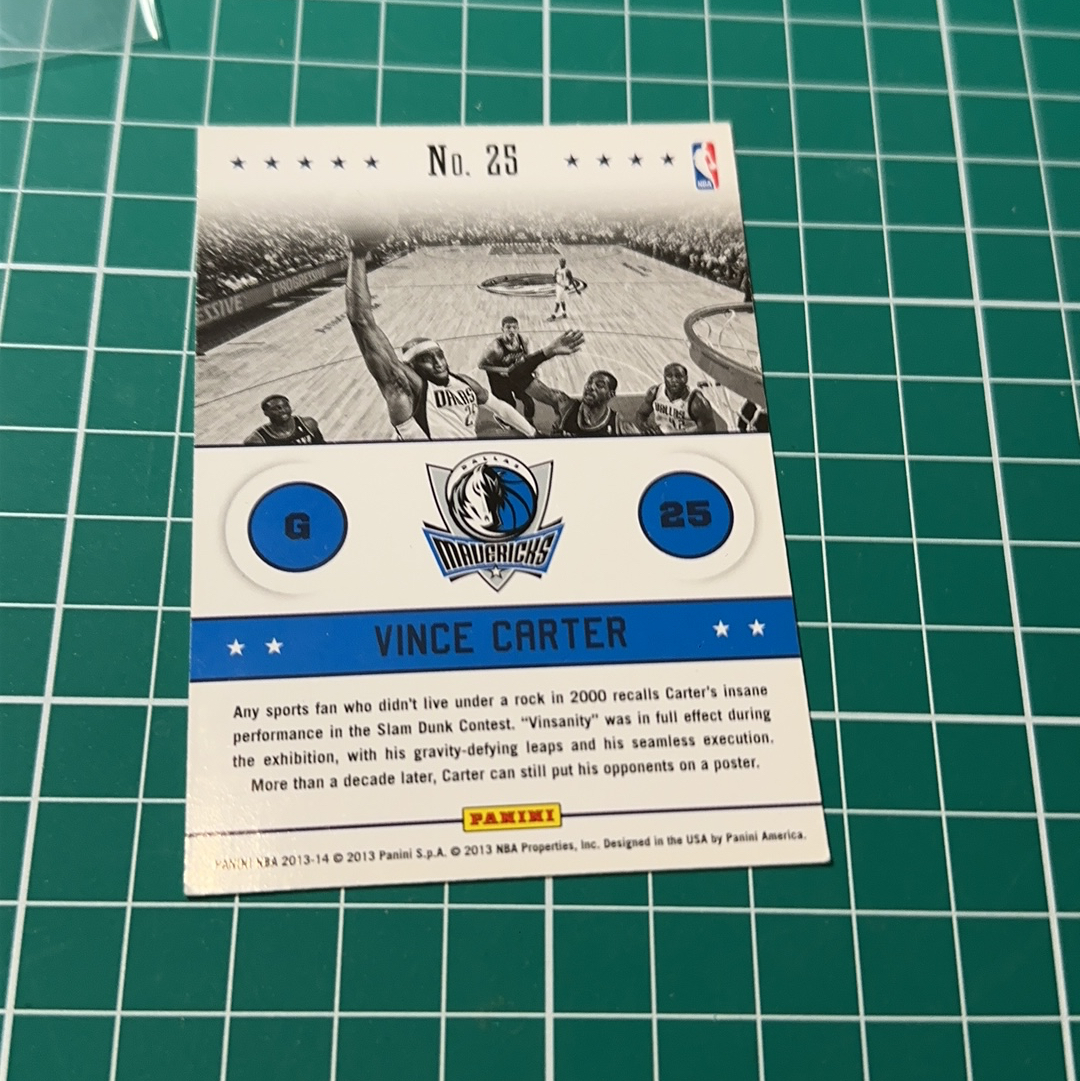 2013-14 Panini Americana Vince Carter S.p.a. 文斯卡特 加拿大飞人 扣篮王 横版特卡 篮圈 扣篮 十年老卡 绝版卡 稀有大比例