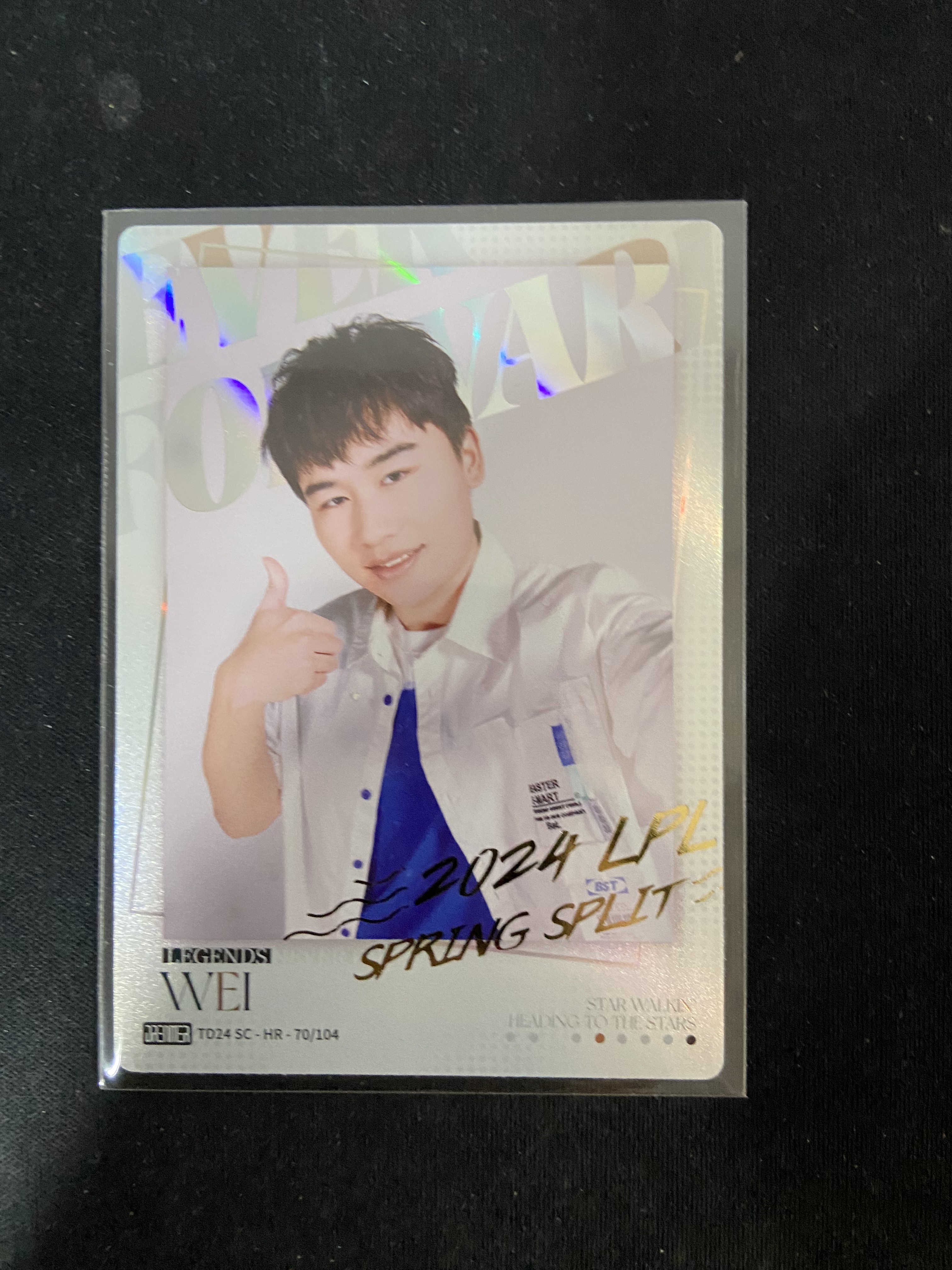 2023 Buffun LPL Wei 接代拍 RNG 自拍特卡 大比例 不凡玩品 星火逐梦 英雄联盟 月色