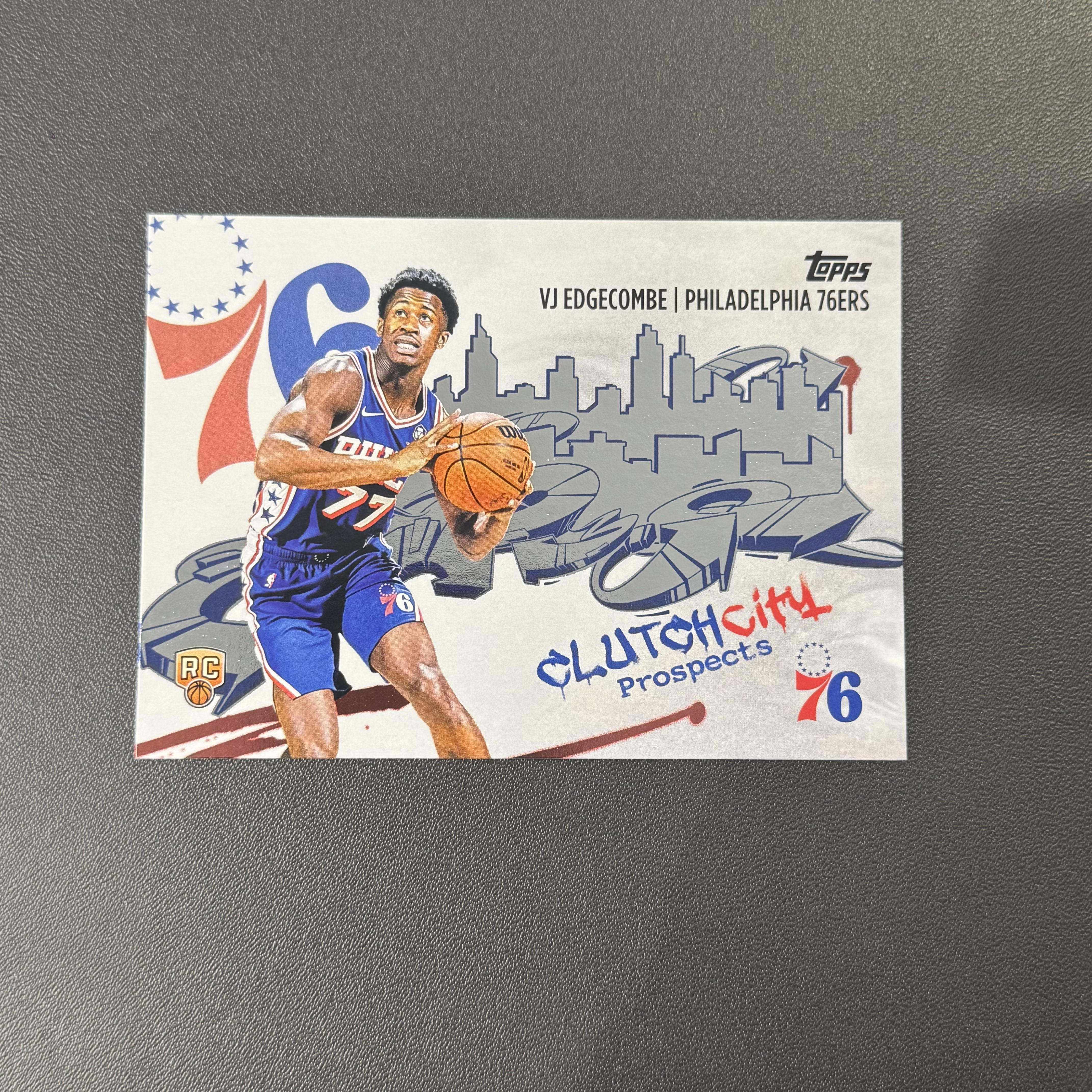 2025-26 Topps flagship Valdez VJ Edgecombe Jr RC 【猴猴旺卡】76人 VJ 埃奇库姆 城市特卡 卡品如图 接代拍 12a 【WXZ】