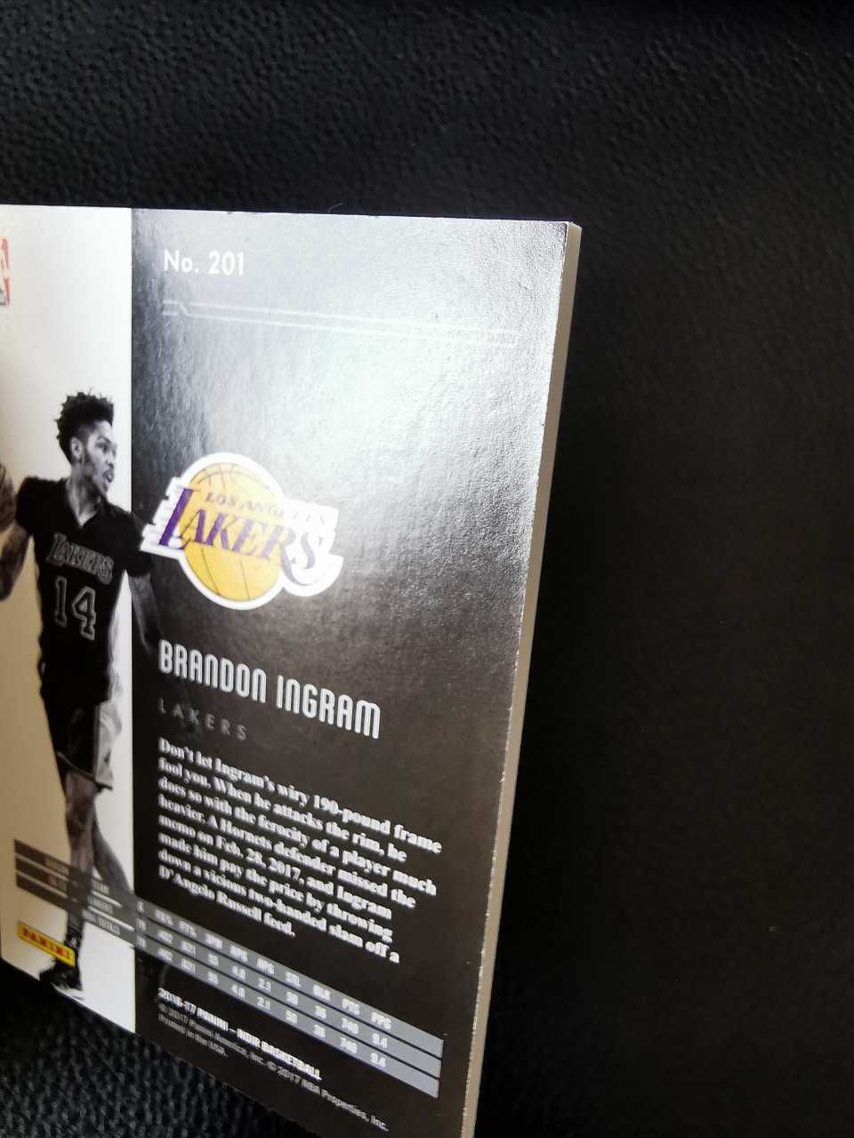 2016 17 Panini Noir Brandon Ingram Rc 【金矿卡社】诺尔 Base 湖人新秀 布兰登英格拉姆 莺歌 32