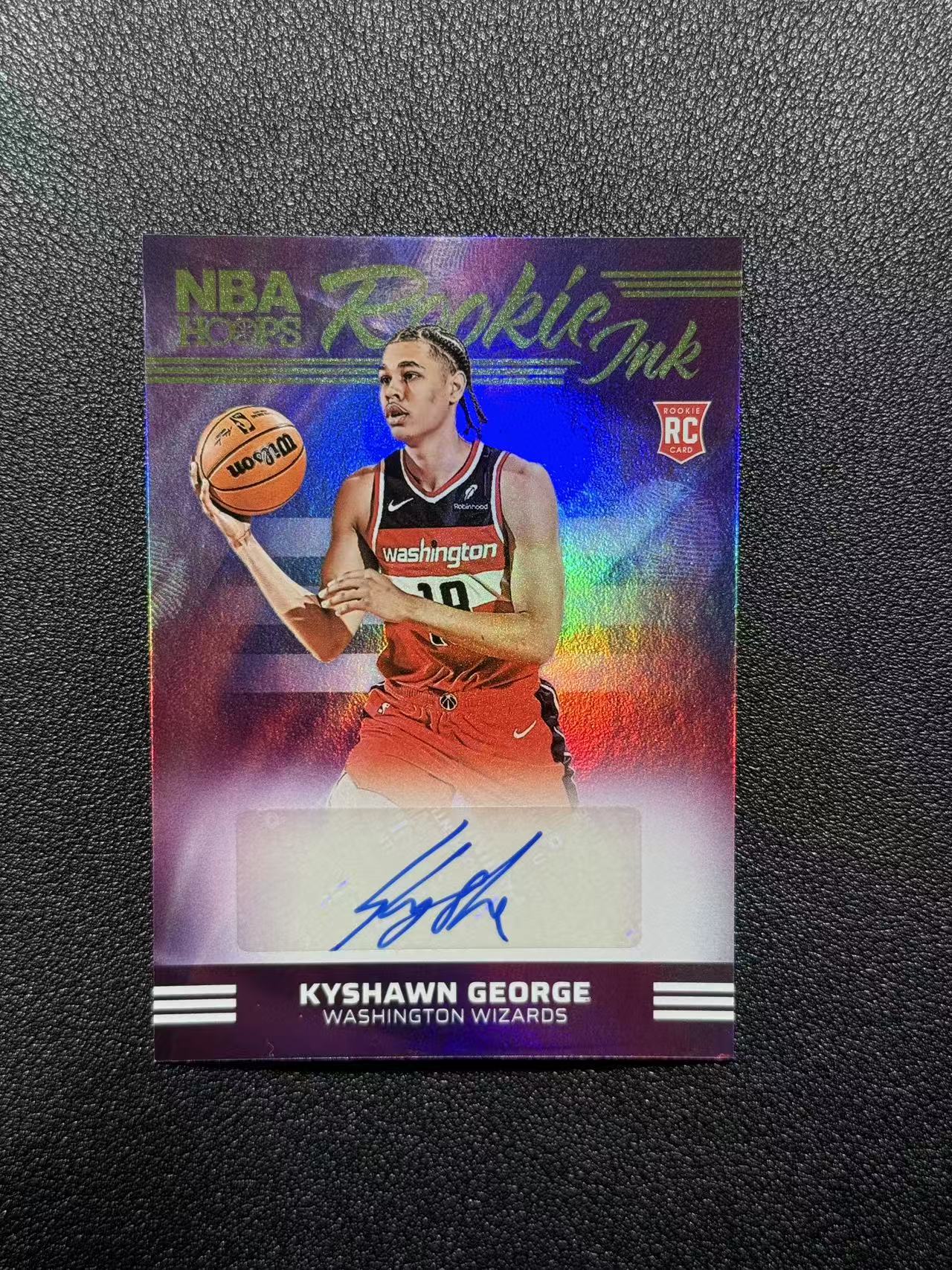 2024-25 Panini NBA Hoops Kyshawn George RC 【免费代卖】奇才 凯肖恩 乔治 新秀 rc 折射 签字 INK签 专收必备 未来可期