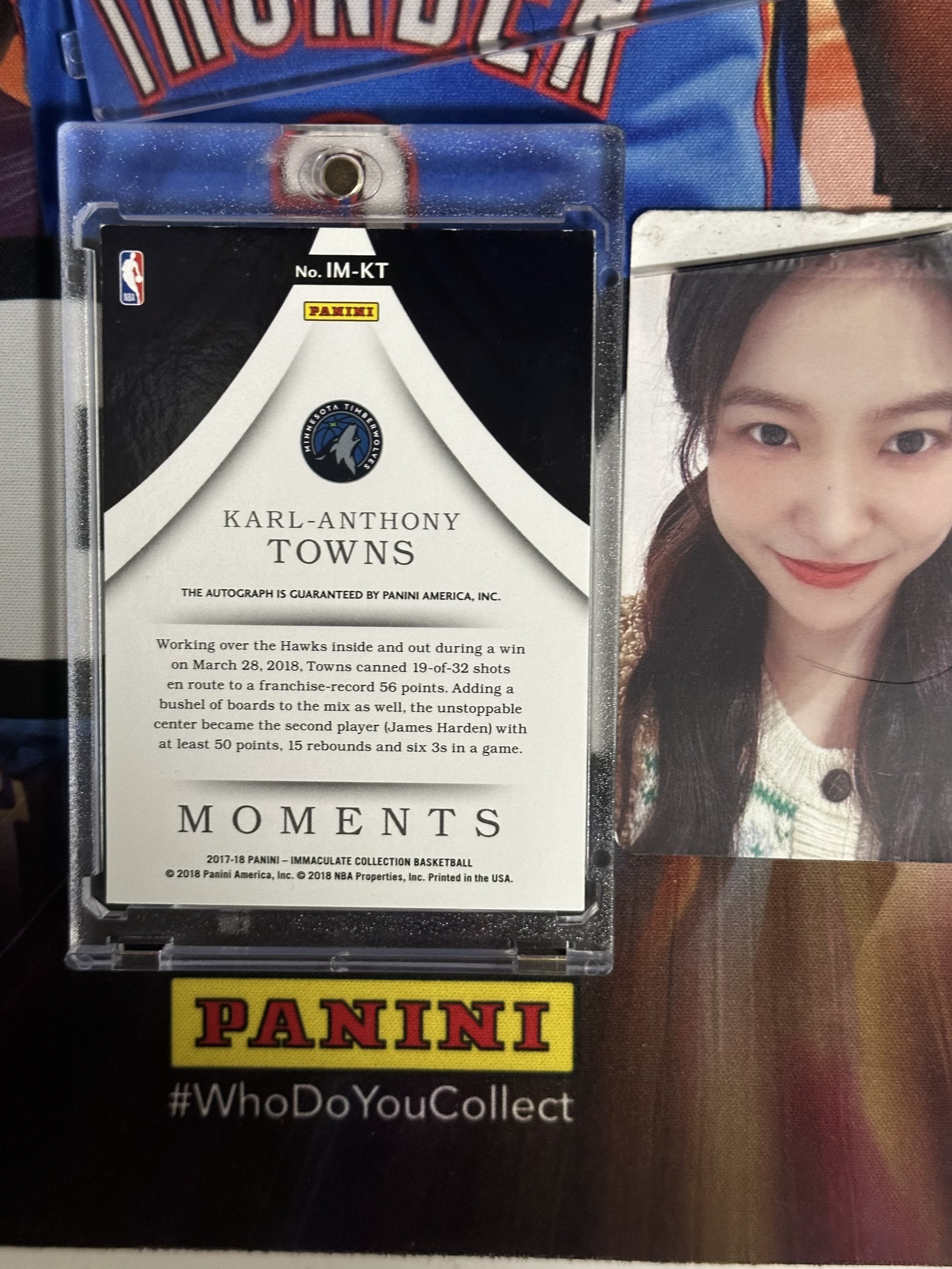 2017-18 Panini Immaculate Karl Anthony Towns RC 【小猪包代卖】森林狼 49编 时刻 唐斯 签字 卡签 镜面 大比例 微瑕如图 布伦森