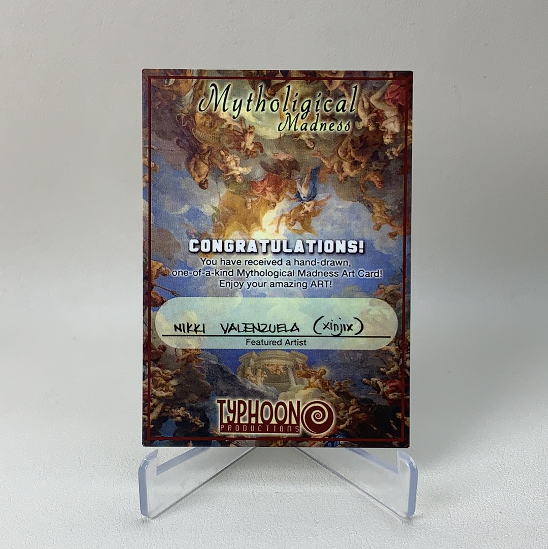 【弈卡代拍】2022 Typhoon 台风工作室 神话疯狂系列 手绘卡 1/1编 1of1 画师签名 亲笔签字 签名见背面 品相如图 凑套必备 Lee总