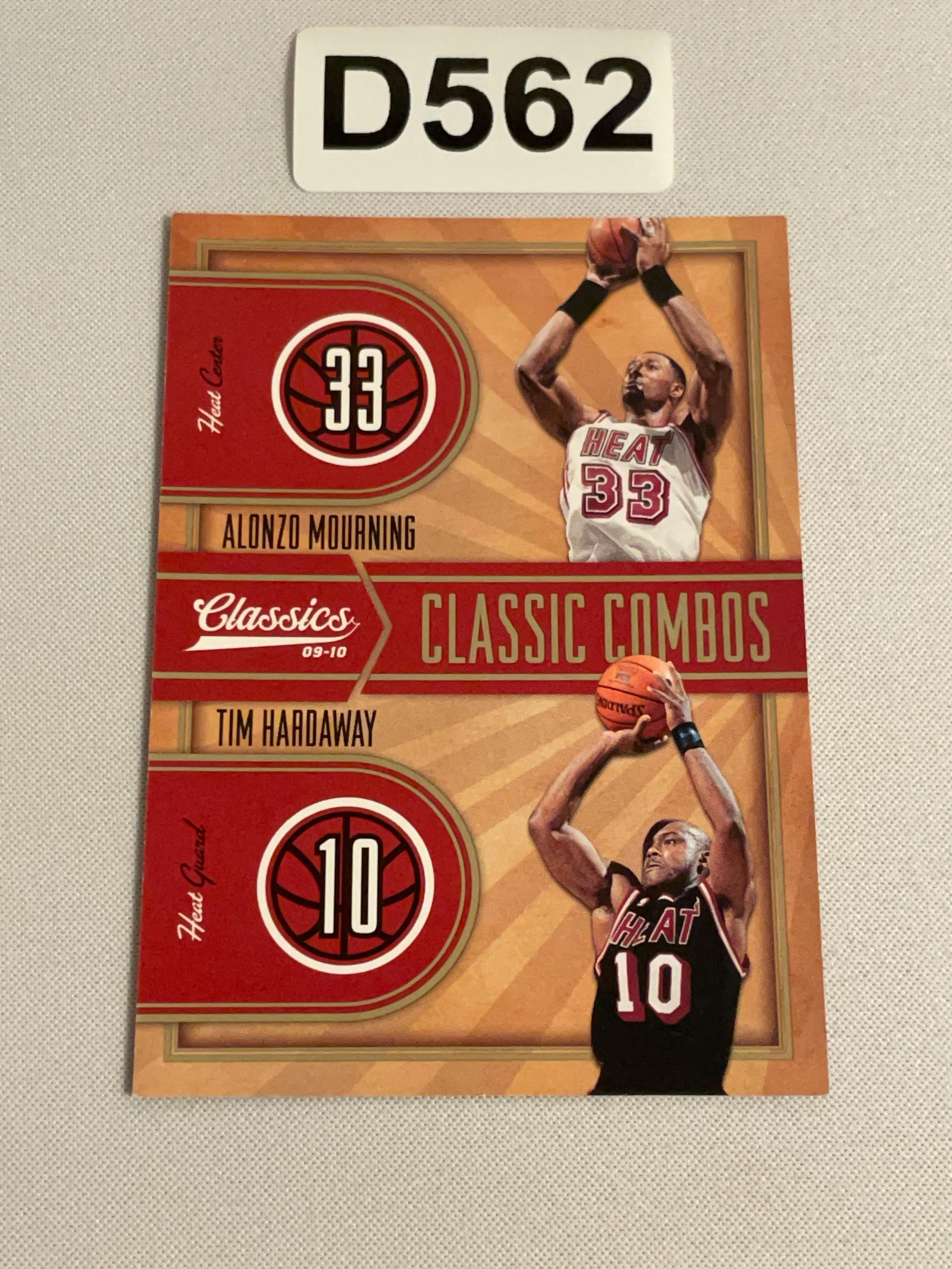 【天龙球星卡】TIAN 2009-10 CLASSICS 热火 莫宁 哈达威 100编双人特卡 069/100