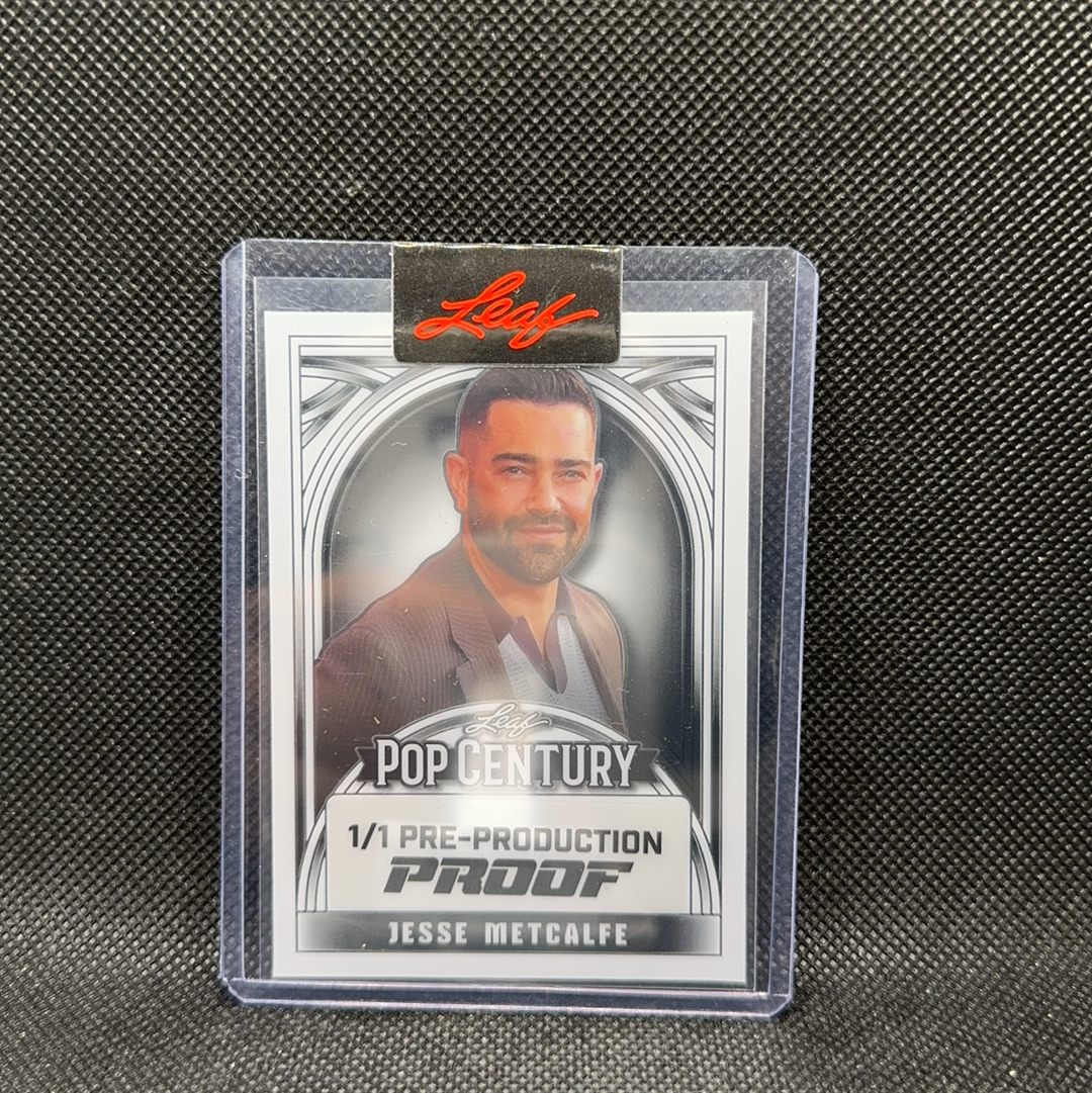 【Roseee代卖】Jesse Metcalfe 2024 Leaf Pop Century Blue 1/1杰西 麦特卡尔菲 青