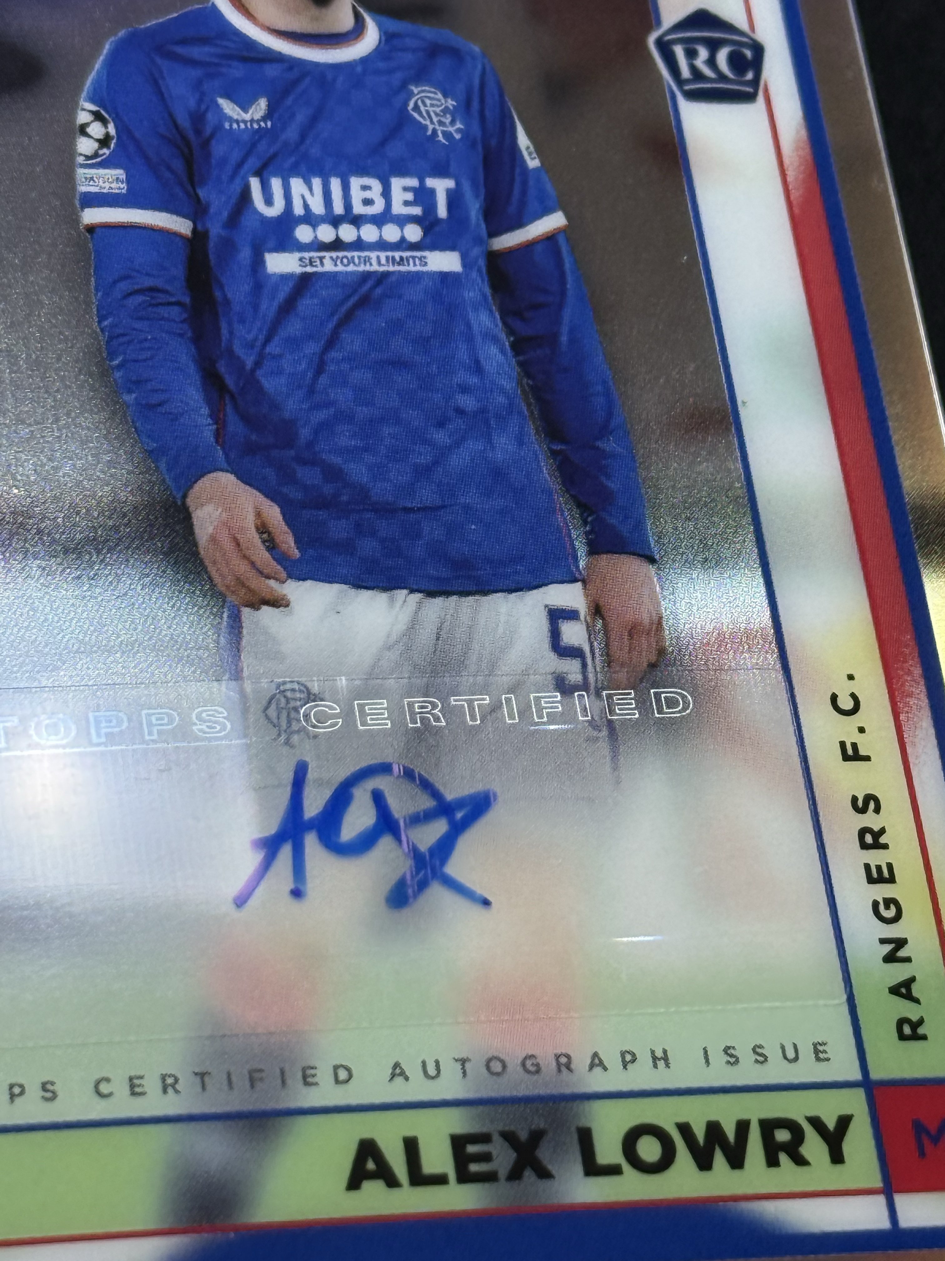 2022-23 Topps Merlin Alex Lowry RC 【小贝代拍】欧战 梅林 流浪者 新秀 亚历克斯 洛瑞 银折 签字 瑕疵如图 拍前看描述 H EW