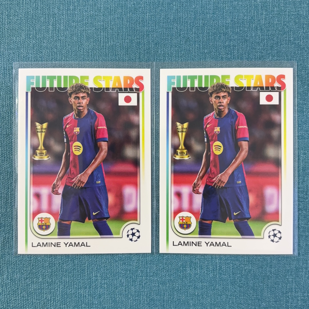 2024-25 Topps Chrome 欧战 日版 Lamine Yamal 亚马尔 base 巴塞罗那 巴萨 打包 lot 卡品不保 433HP
