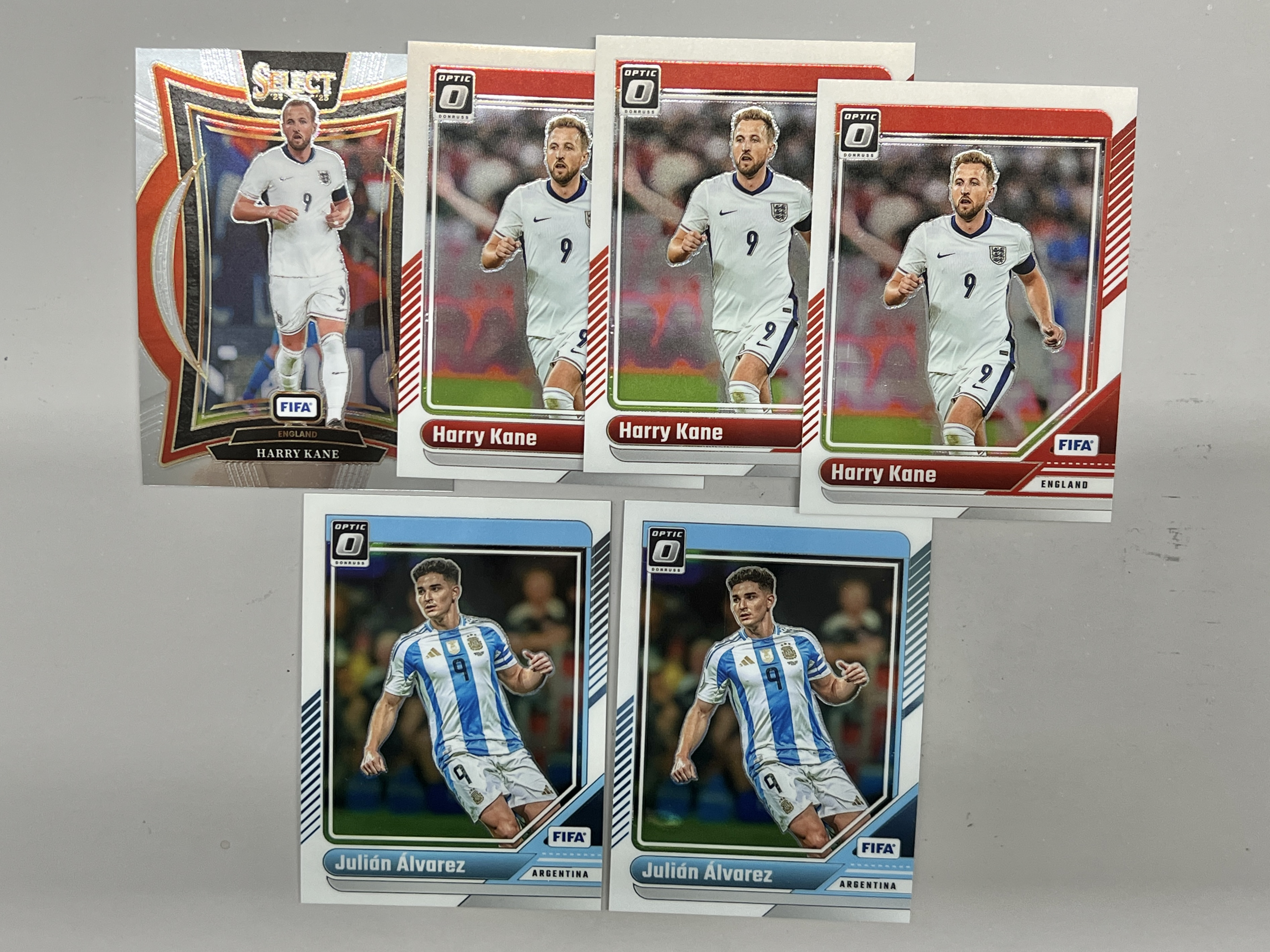 2024-25 Panini Select Donruss【挂机拍卖】帕尼尼 杜蕾斯 OP 凯恩 阿尔瓦雷斯 6张lot 收藏 凑套 卡品如图