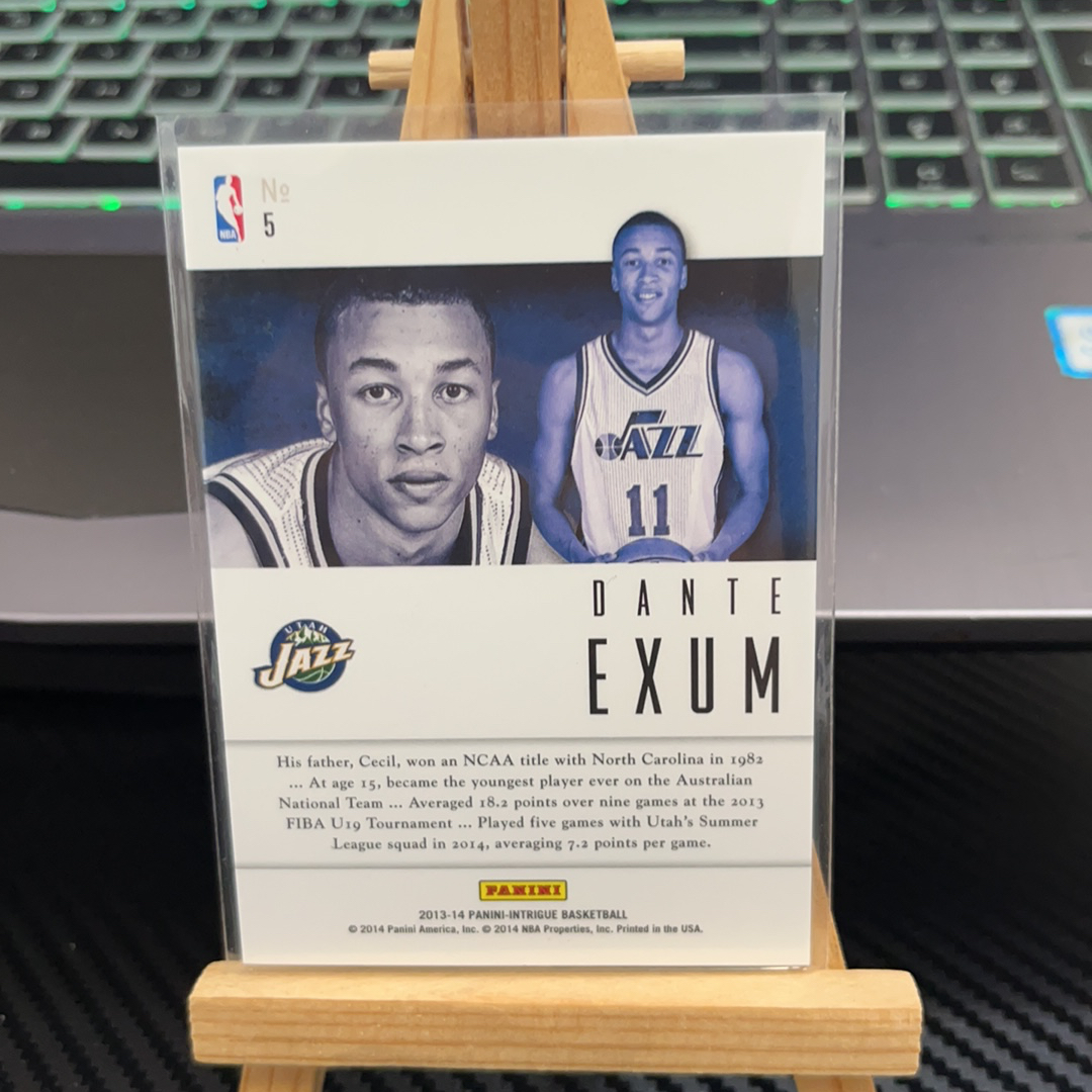 2013-14 Panini Intrigue Dante Exum RC 丹特 艾萨姆 爵士 新秀 折射 阴谋系列 卡品如图 凑图必备 值得收藏!免费代卖!