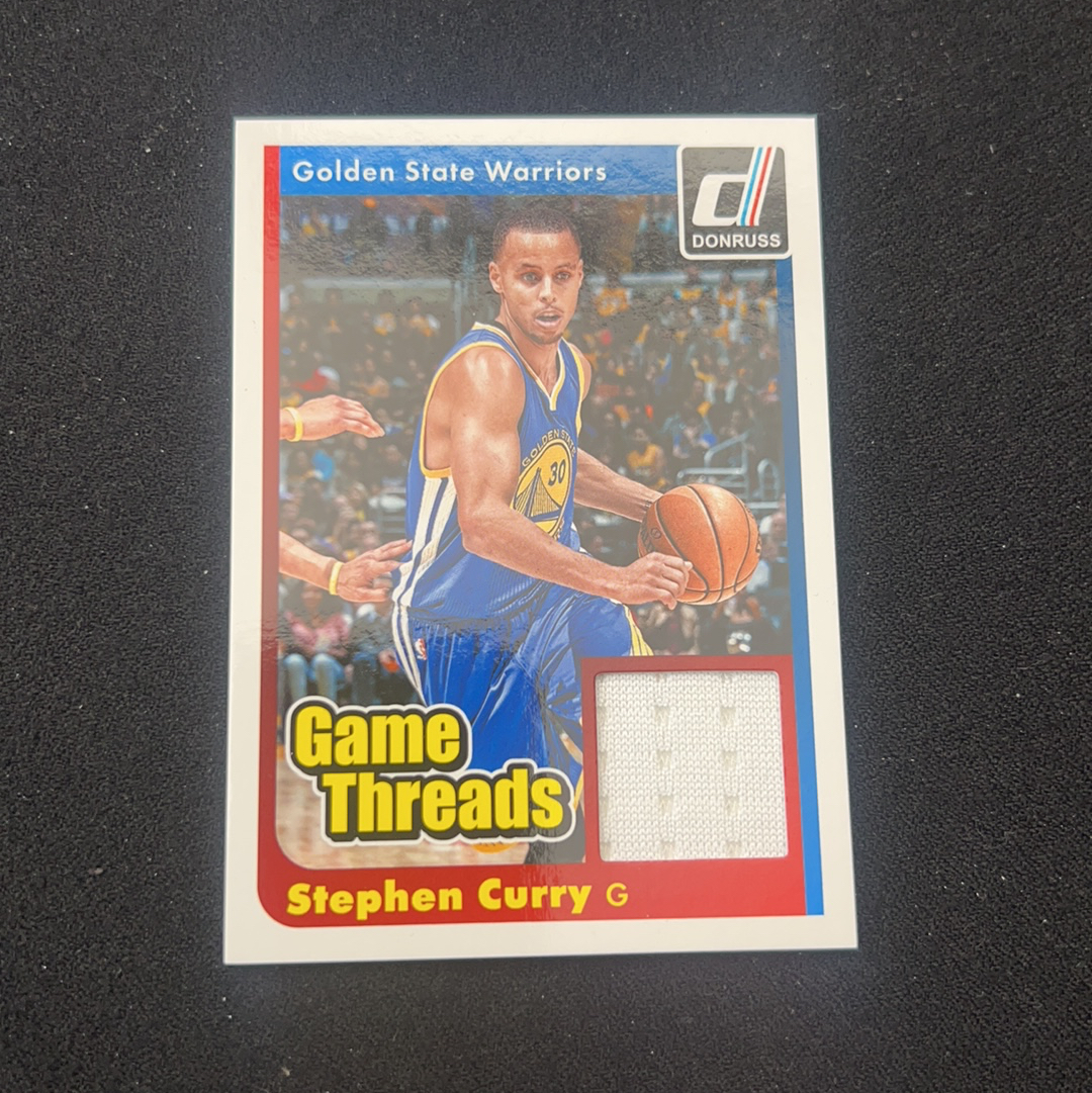 2014-15 Panini Donruss Stephen Curry 【小V代拍】斯蒂芬 库里/小学生 勇士 物料 小窗 卡品如图【咬人猫】z