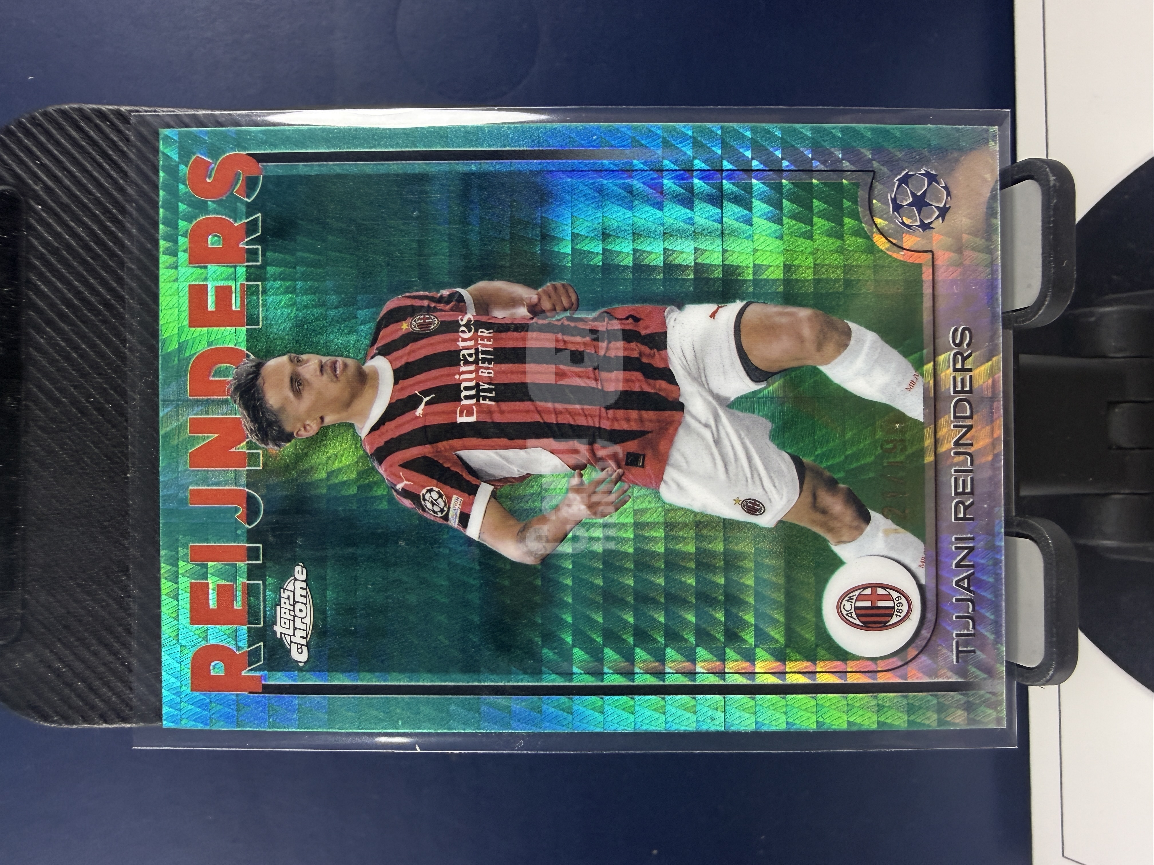 2024-25 Topps Chrome Tijjani Reijnders TC 欧冠 米兰 赖因德斯 青折 折射 199编 收藏必备 (沸腾)