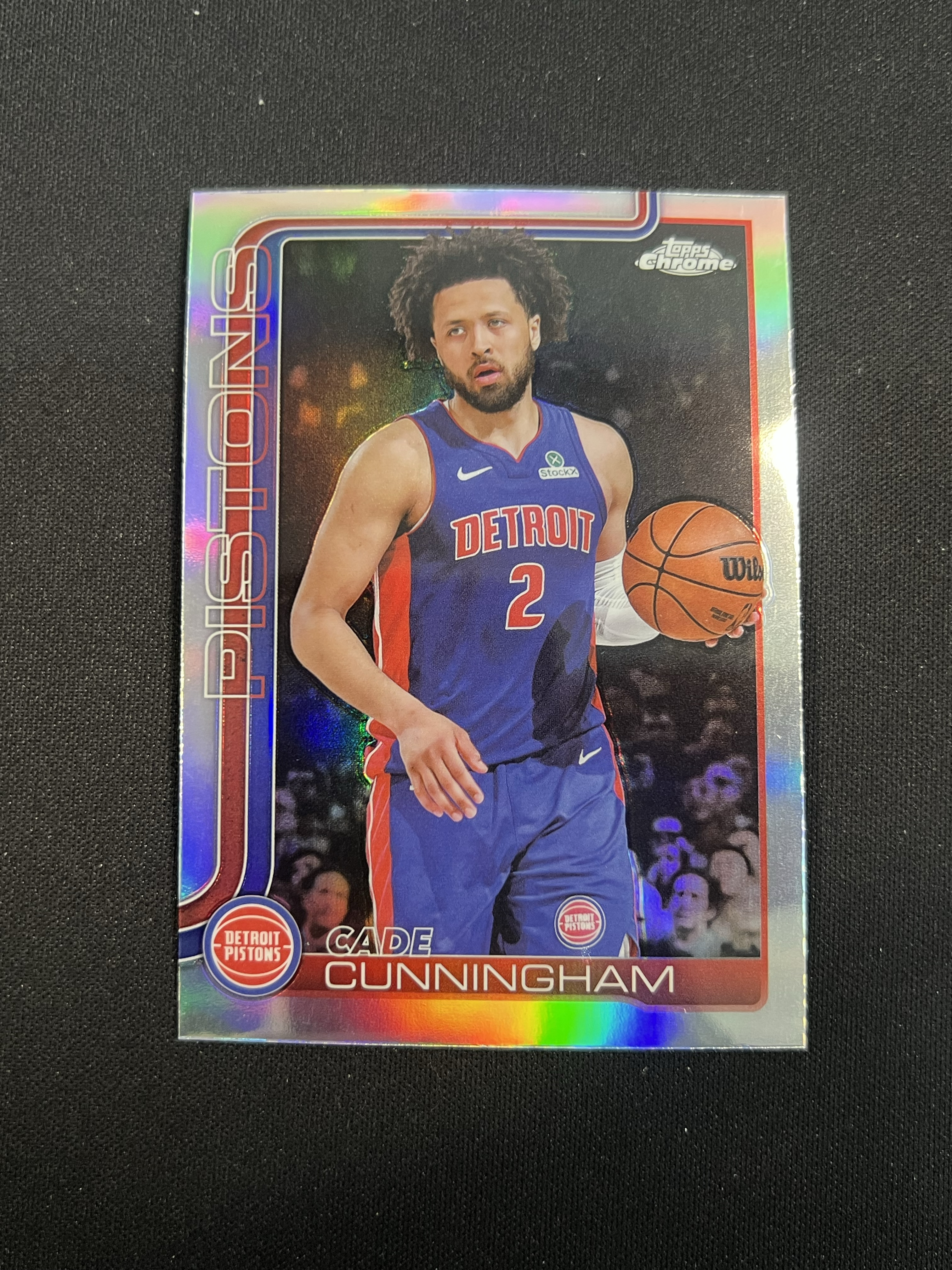 【卡卡星拍卖】 2025-26 Topps Chrome Cade Cunningham 元年TC 活塞 CC 坎宁安 康宁汉姆 折射 正银折 卡品如图 ywz