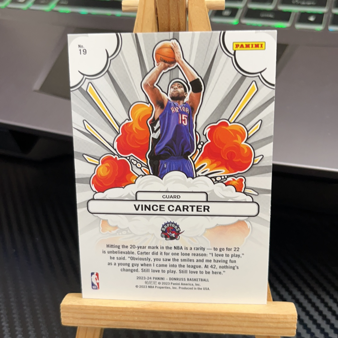 2023-24 Panini Donruss Vince Carter 文斯卡特 猛龙 杜蕾斯系列 特卡 卡品如图 凑图必备 值得收藏!免费代卖!