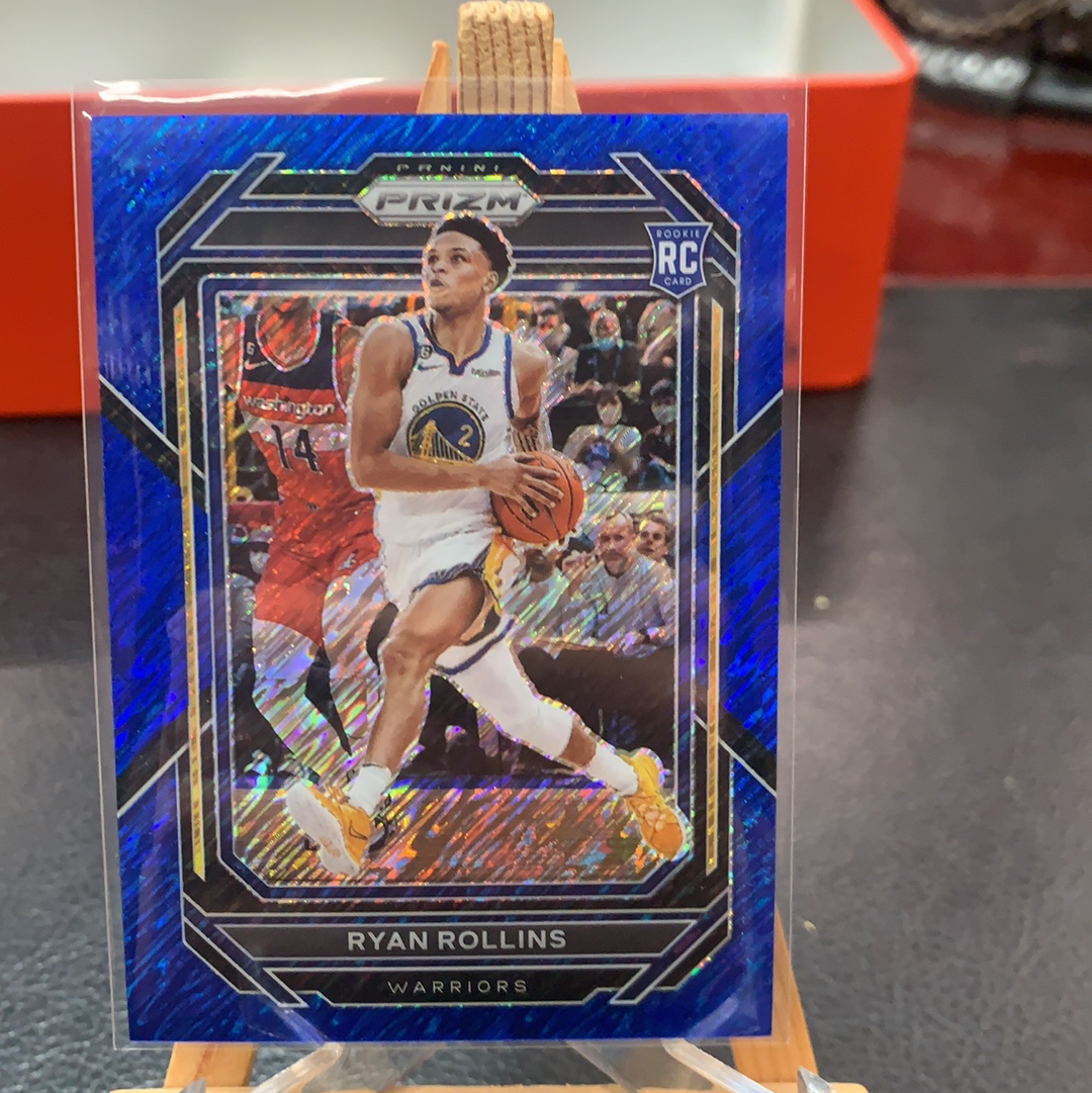 【SY代卖sy0523-可累积-瑕疵看图】2022-23 Panini Prizm Ryan Rollins RC 勇士 新秀 罗林斯 35编 蓝shimer折