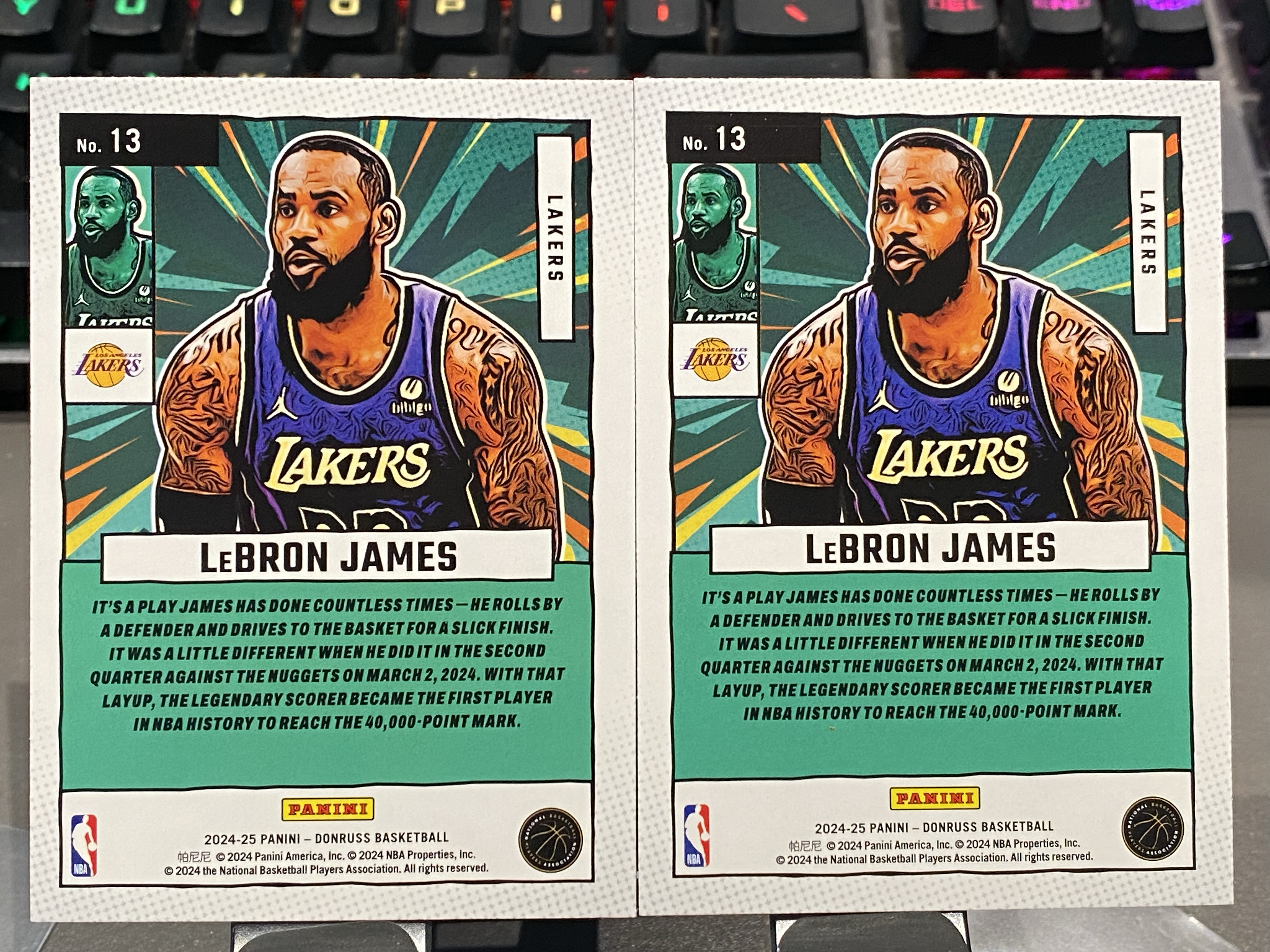 2024-25 【靓星代拍】 Donruss LeBron James 杜蕾斯 漫威特卡紫平行+金平行 勒布朗詹姆斯 詹皇 老詹 5万分先生 75大 布朗尼之父 卡品如图 专收凑套必备 #Lx