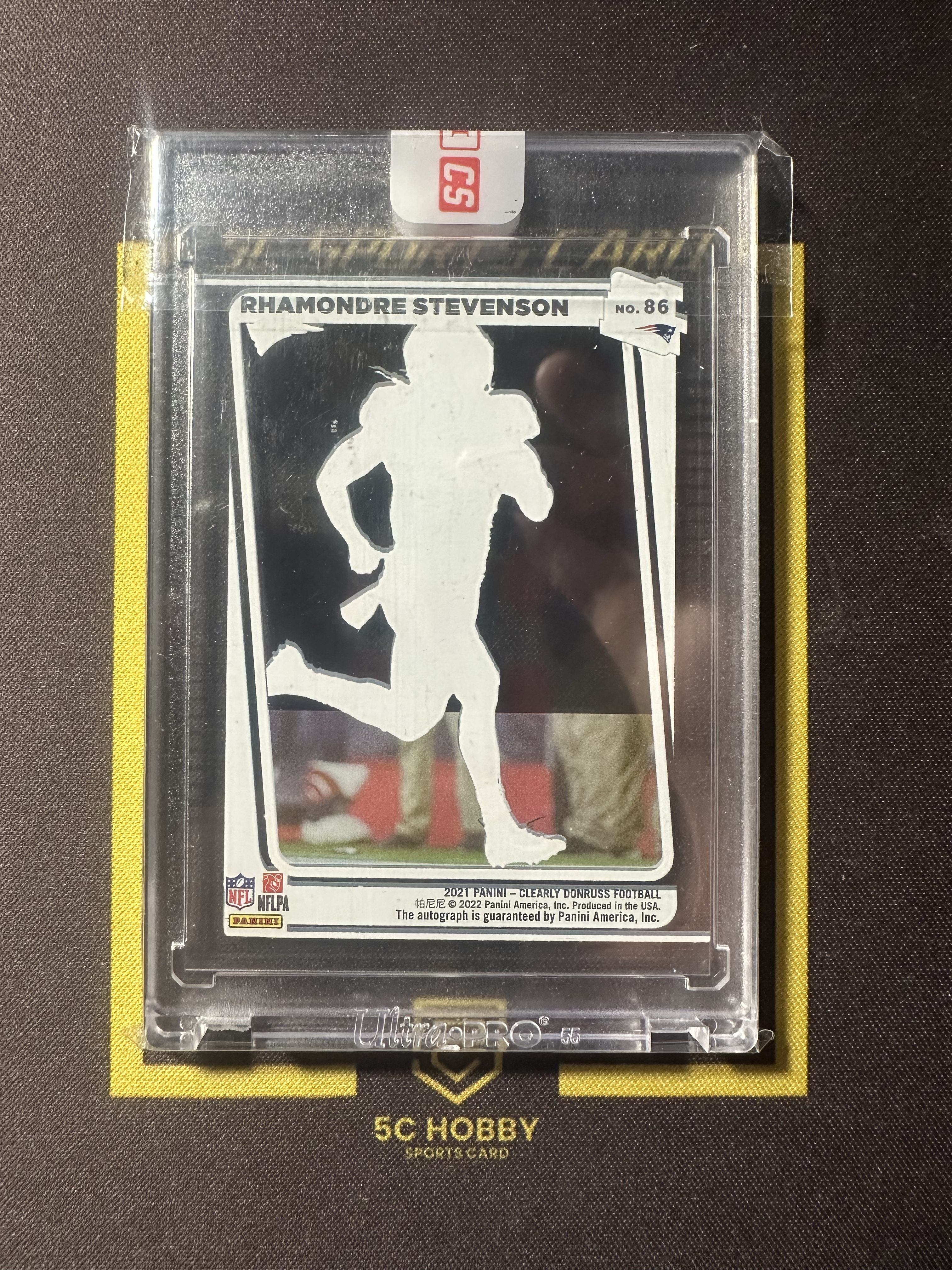 【主演出卡】 2021 panini 橄榄球 杜蕾斯 胶片 clearly 爱国者 Stevenson 新秀签字 原封砖