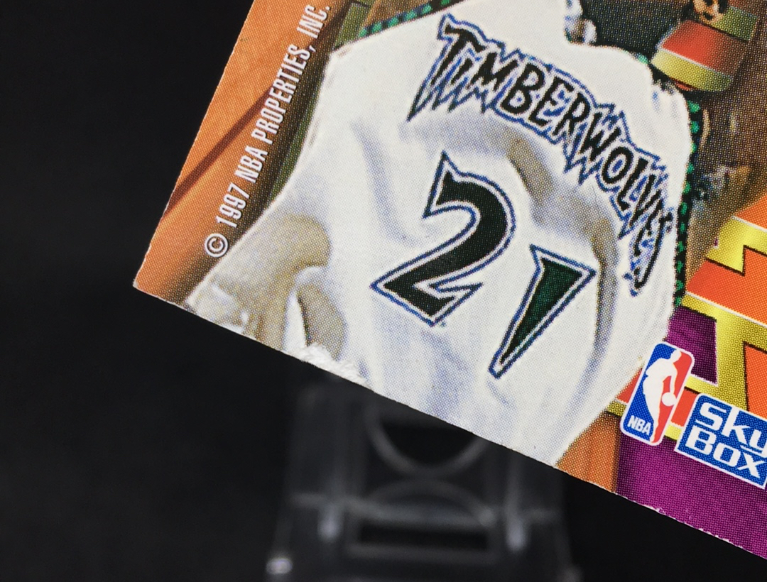 【DC拍卖】4.13(微瑕)1997-98 SkyBox Z-Force Kevin Garnett Timberwolves 加内特森林狼 Z-Force 特卡 收藏佳品