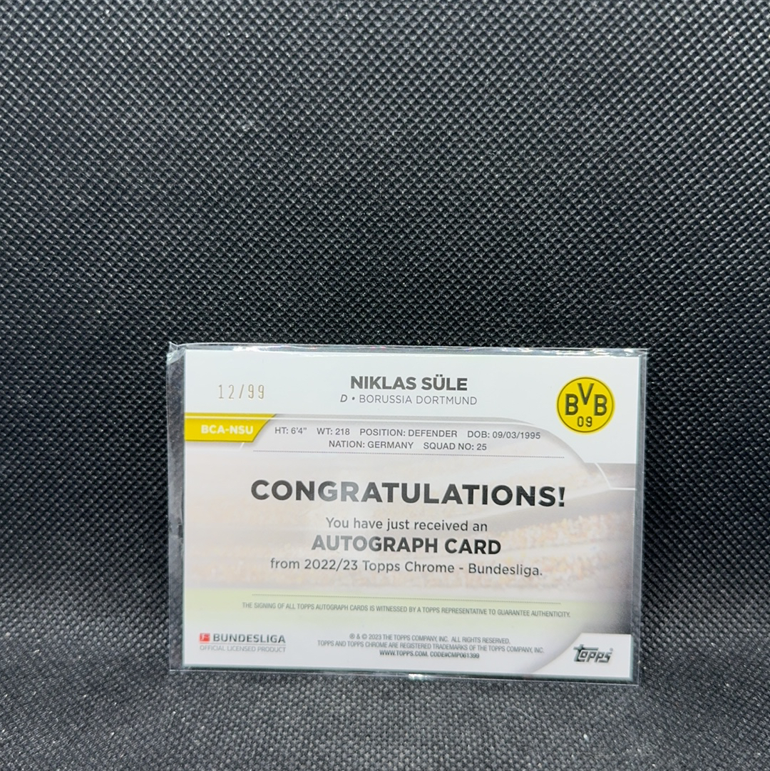 【Roseee代卖】2023 Topps Chrome Niklas Dorsch 德甲TC 德国 奥格斯堡 尼古拉斯 多施 99编 签字 绿折 jch