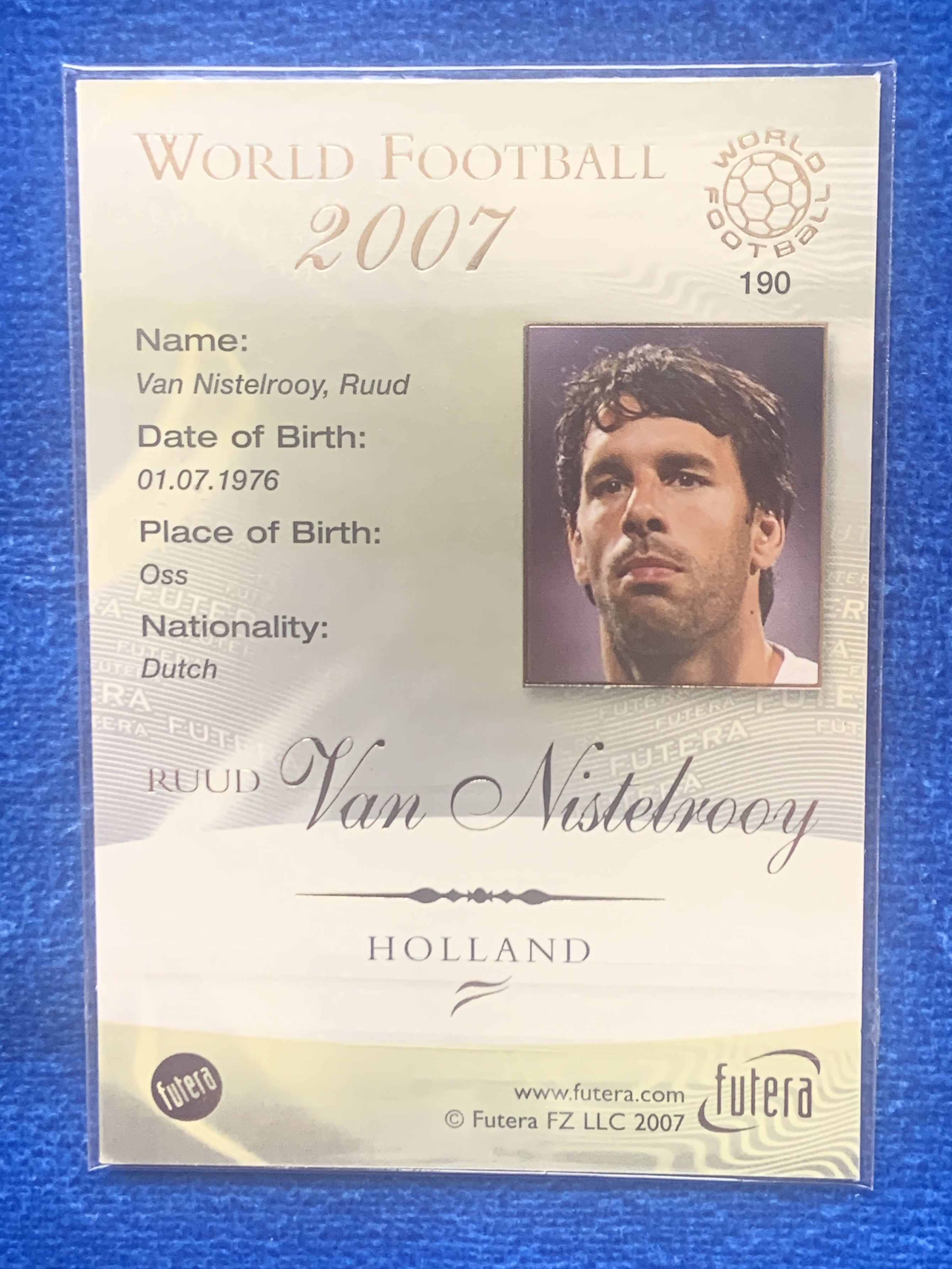 2007 Futera Holland Ruud van Nistelrooy 福特拉 范尼 荷兰 曼联Manchester United 皇家马德里Real Madrid 西甲英超金靴 不保卡品