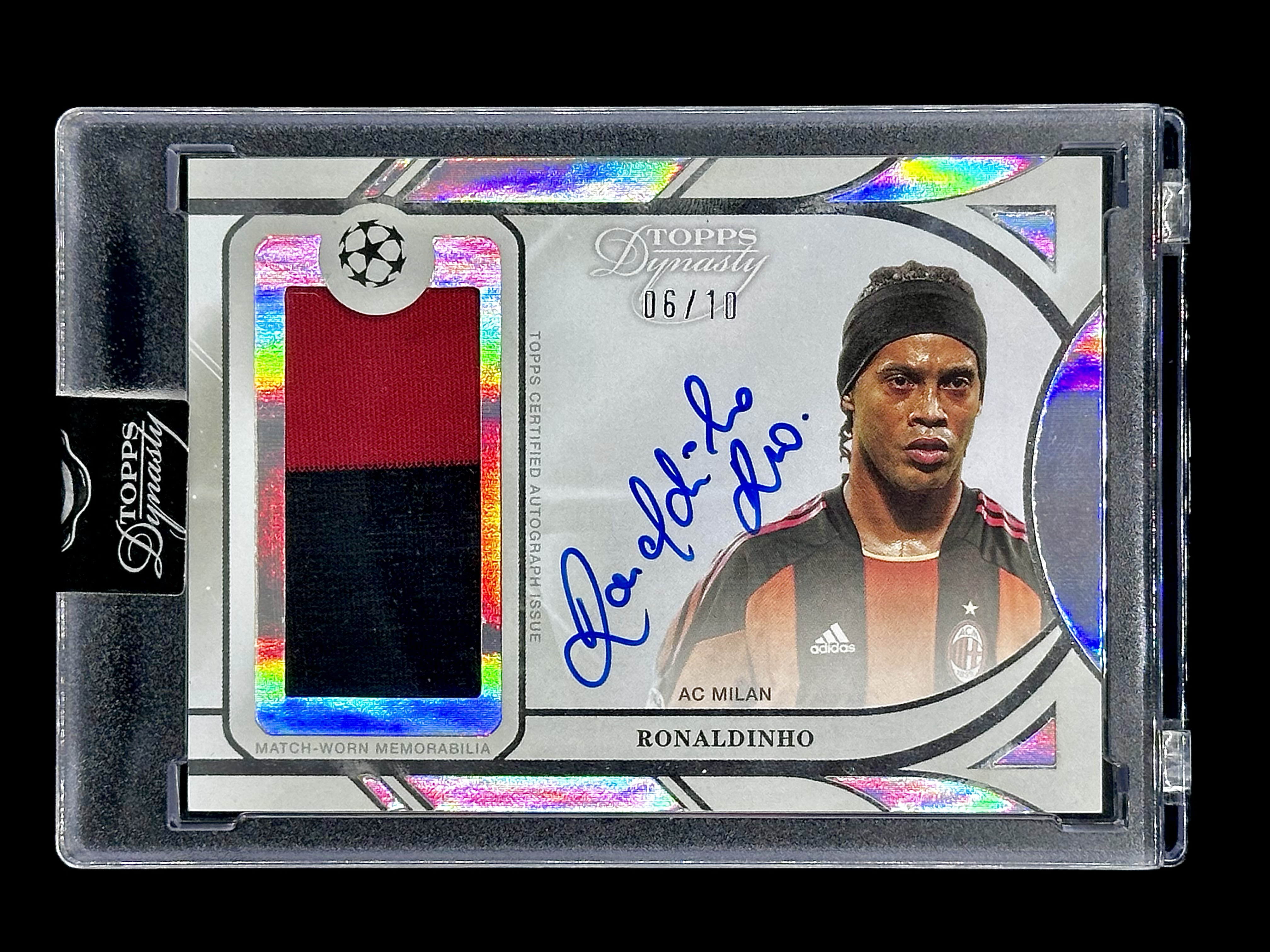 2025 Topps Dynasty Ronaldinho 【麦考拍卖】传家级王朝系列 球衣Patch物料卡签字签名特卡 巴西 巴塞罗那巴黎圣 ...