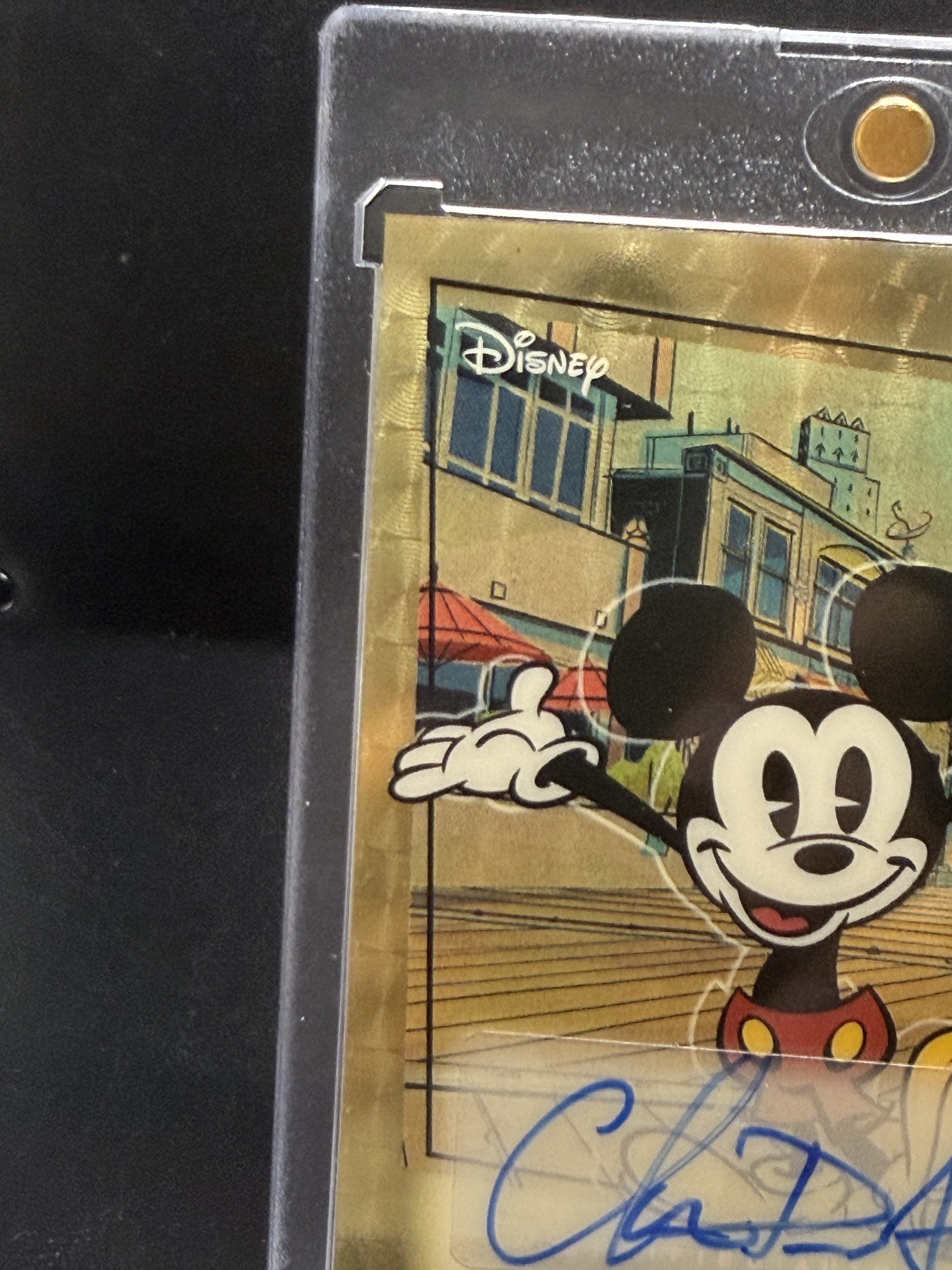 2026 Topps Chrome Mickey Mouse 迪士尼 米奇 米老鼠 1/1编 爆金签字 米奇专属配音演员 克里斯·迪亚曼托普洛斯 影视圈Goat级比肩乔丹梅西 微印如图5 【未来拍卖】