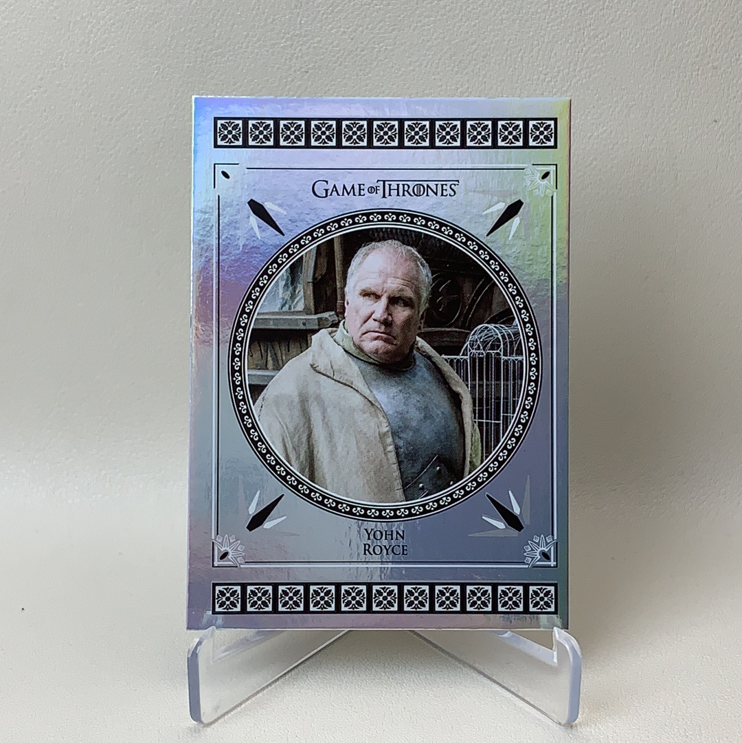 【弈卡代拍】2024 Game of Thrones 权力的游戏 冰与火之歌 权游 王国传说 银折 折射 人物肖像 特卡 Yohn Royce 08/25编 品相如图 凑套必备 Mito