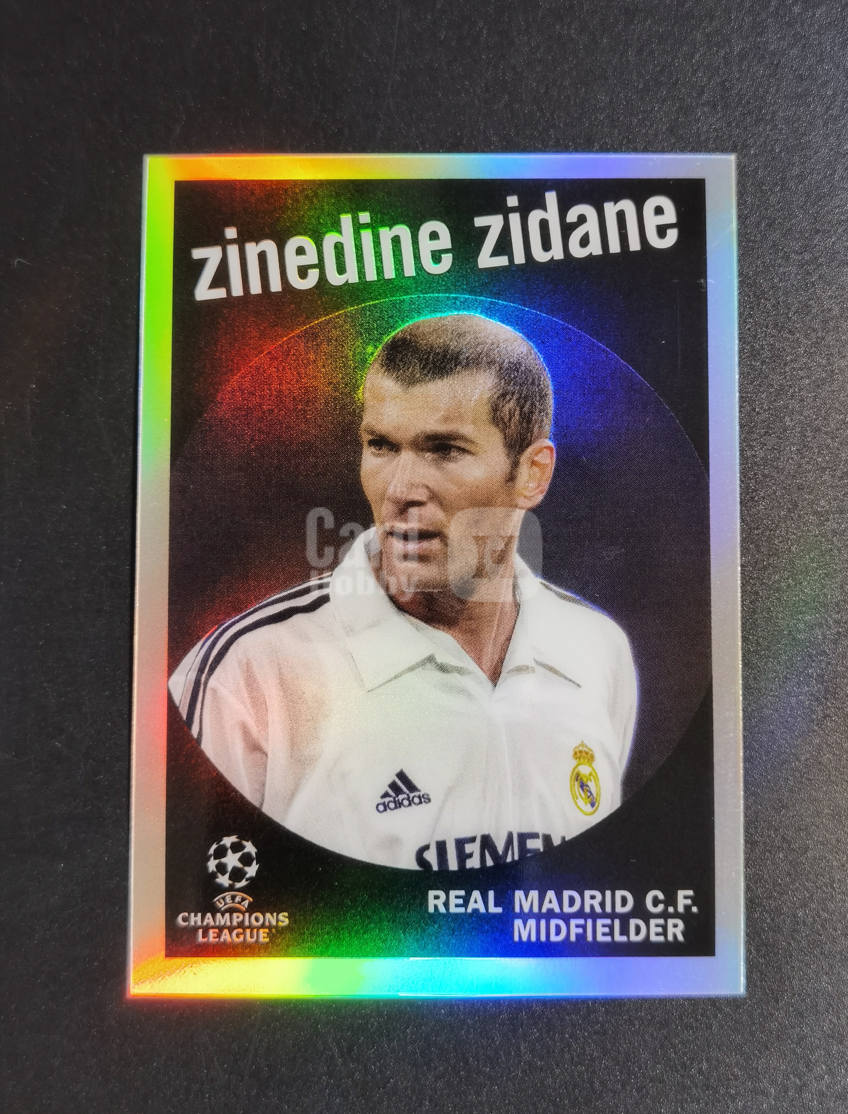 2023 Topps UEFA Zinedine Zidane 欧冠 头像特卡 齐达内 皇马 法国队 银折 卡品如图 专收必备
