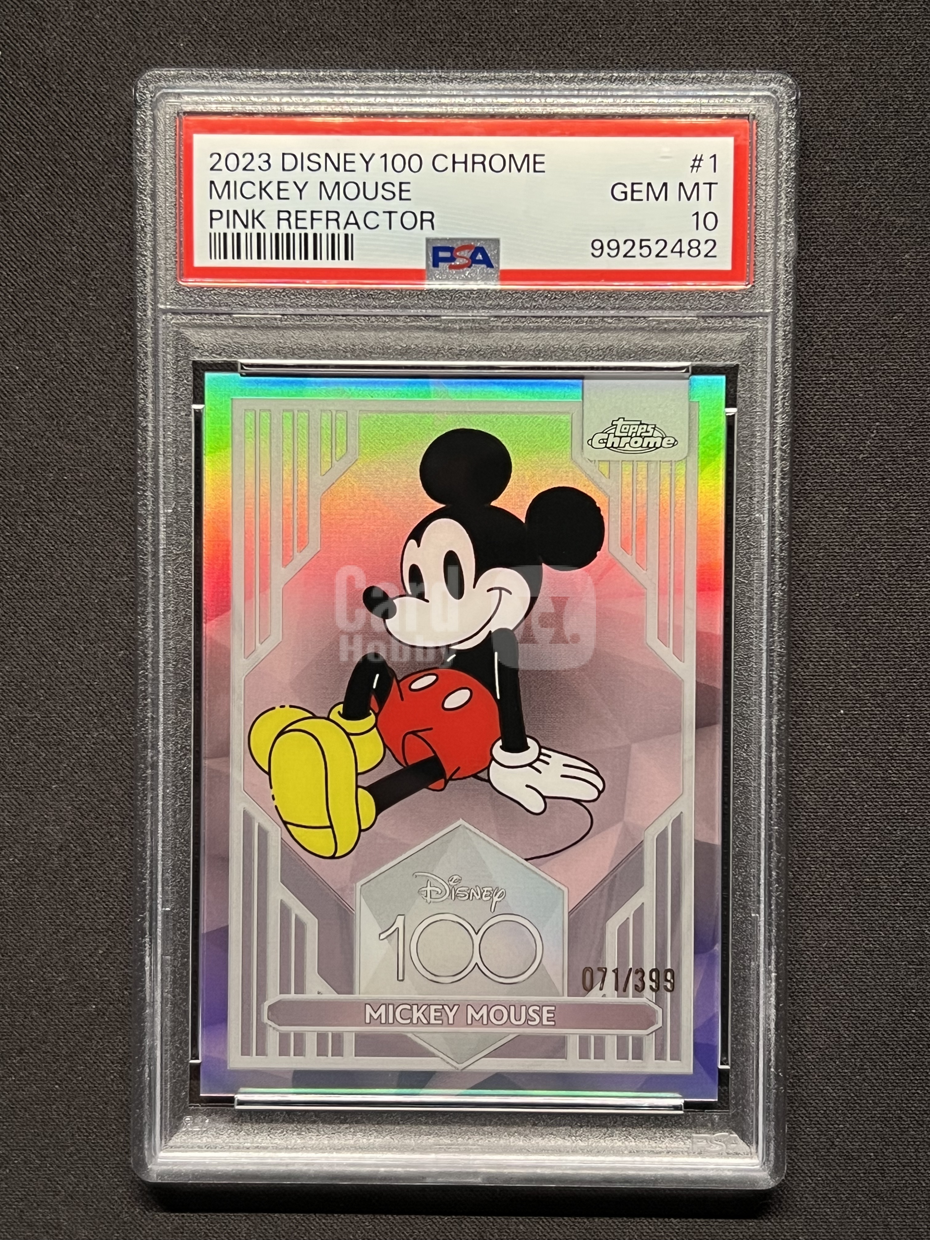 【黑汤圆】2023 TOPPS CHROME 迪士尼 DISNEY 100周年 元年 /399编 粉折 PSA10 MICKEY MOUSE 米奇 米老鼠 米奇妙妙屋
