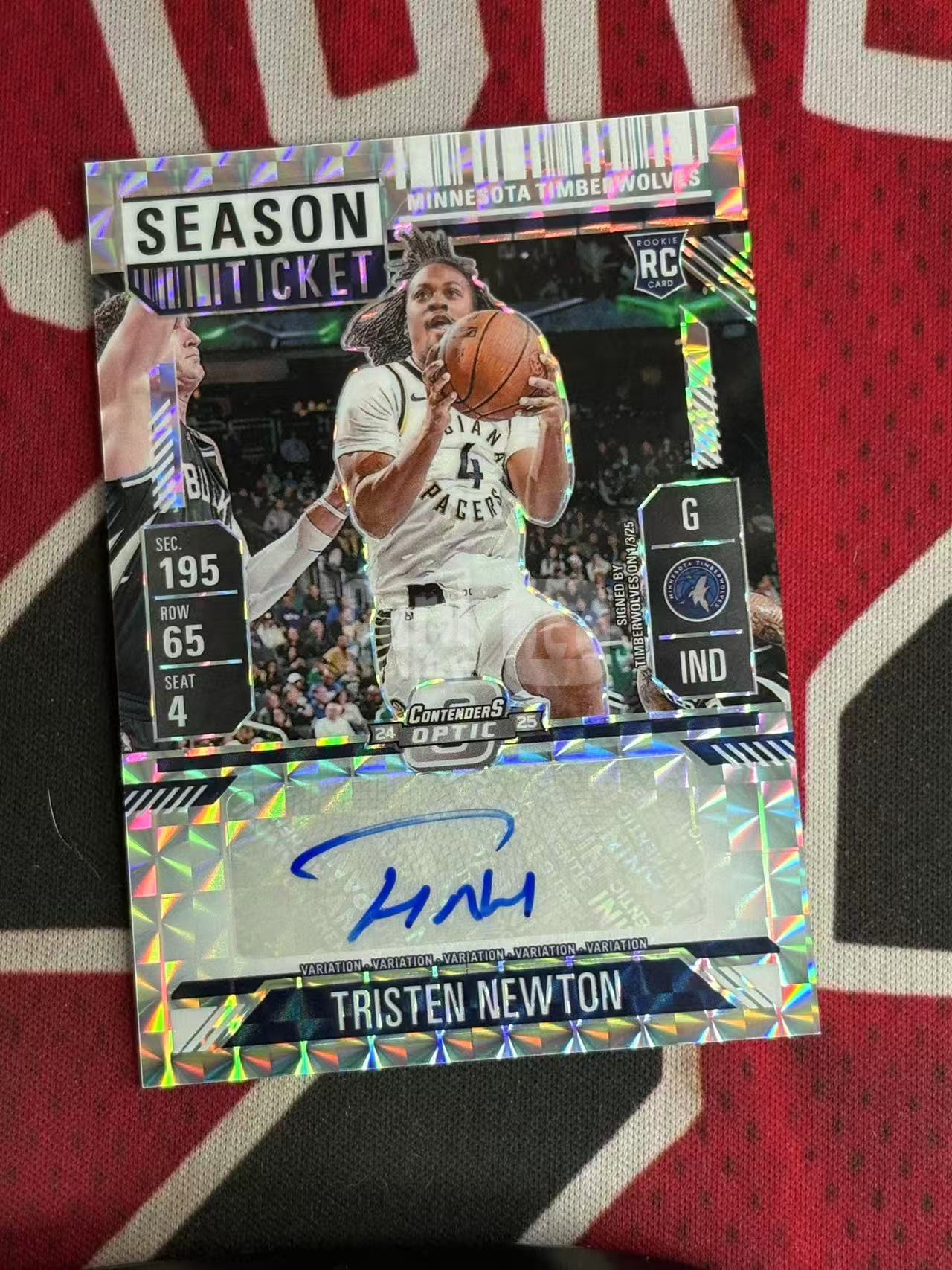 2024-25 PANINI MOSAIC 马赛克系列 Tristen Newton 步行者 新秀RC 特里斯坦牛顿 签字卡 新秀签 马赛克折 折射 专收凑套必备【烂臭嘴拍卖】