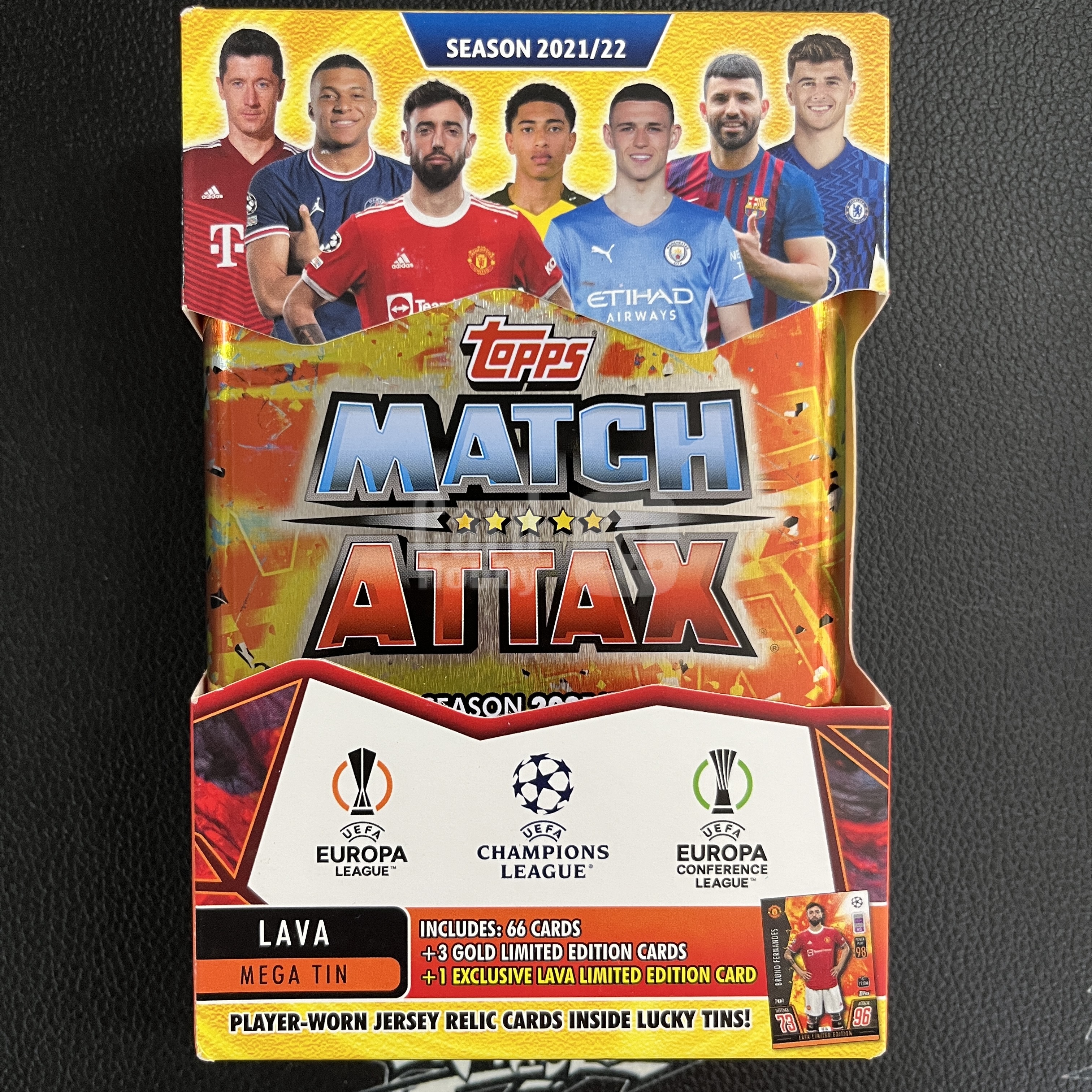 【战斧暴扣】2021-22 Topps Match Attax 对战盒 铁盒 未拆封 原盒 单盒 橙盒 Lava 熔岩折 66张每盒 寻找亲穿 ...