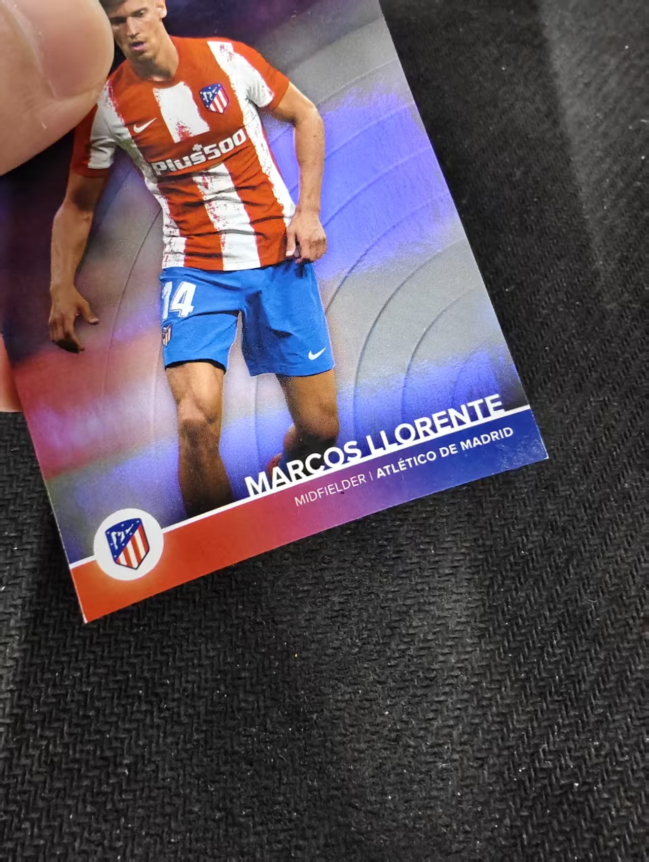 【可合并,不累计】2022 Topps 马竞队盒 Marcos Llorente Team Set 马科斯 略伦特 马德里竞技 银折 199编 划痕 边角瑕疵