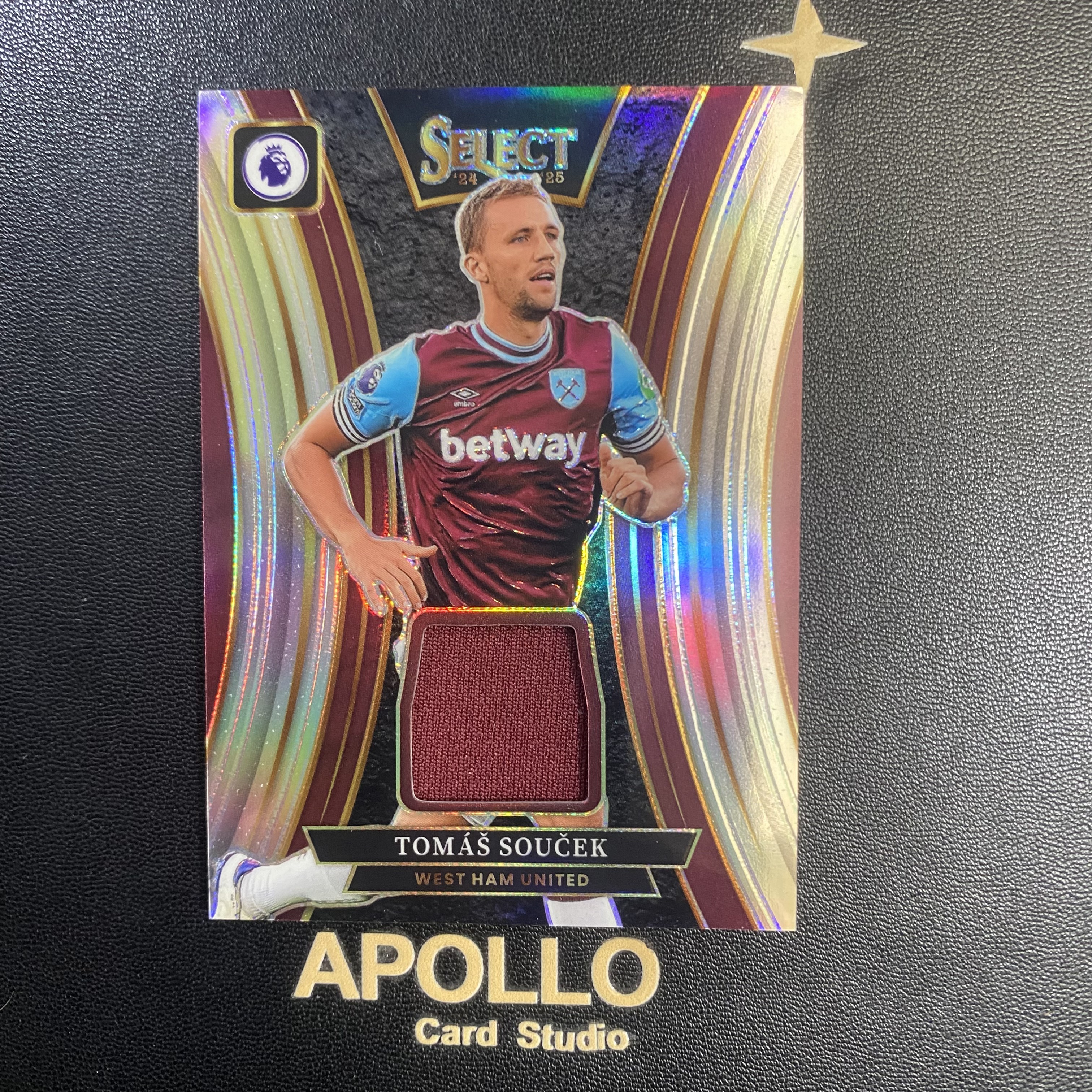 2024-25 Panini Select Tomas Soucek 绍切克 英超 西汉姆联 银折 球衣 切割 物料 卡品如图 -枫
