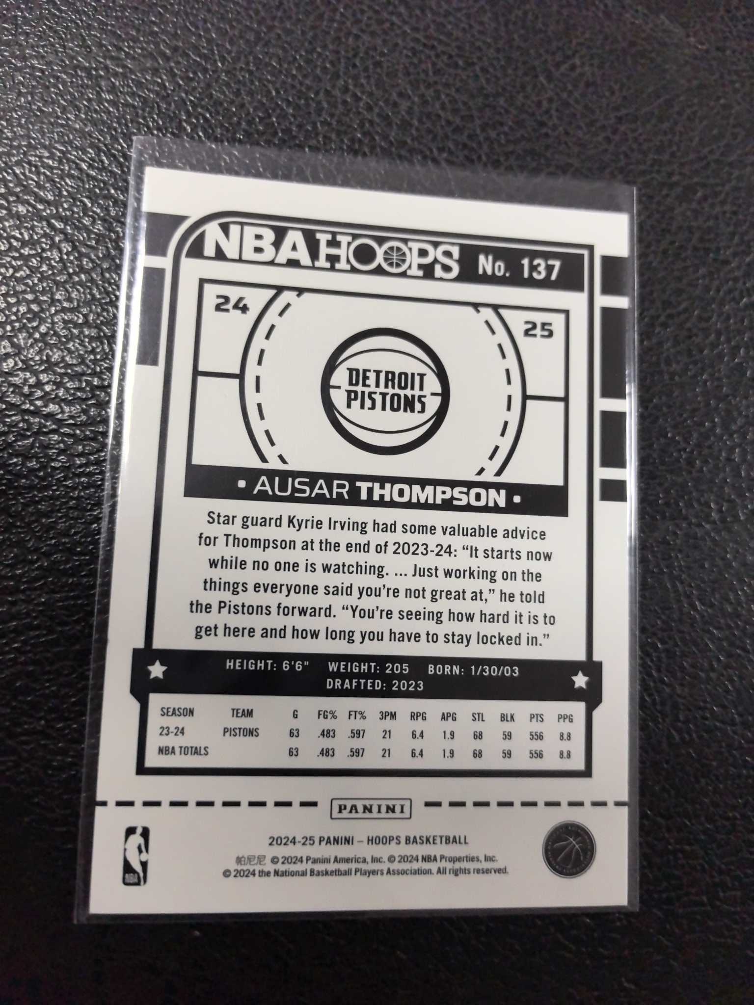 2024-25 奥萨 汤普森 99编 活塞 爆炸折 绿爆炸 折射 12-2