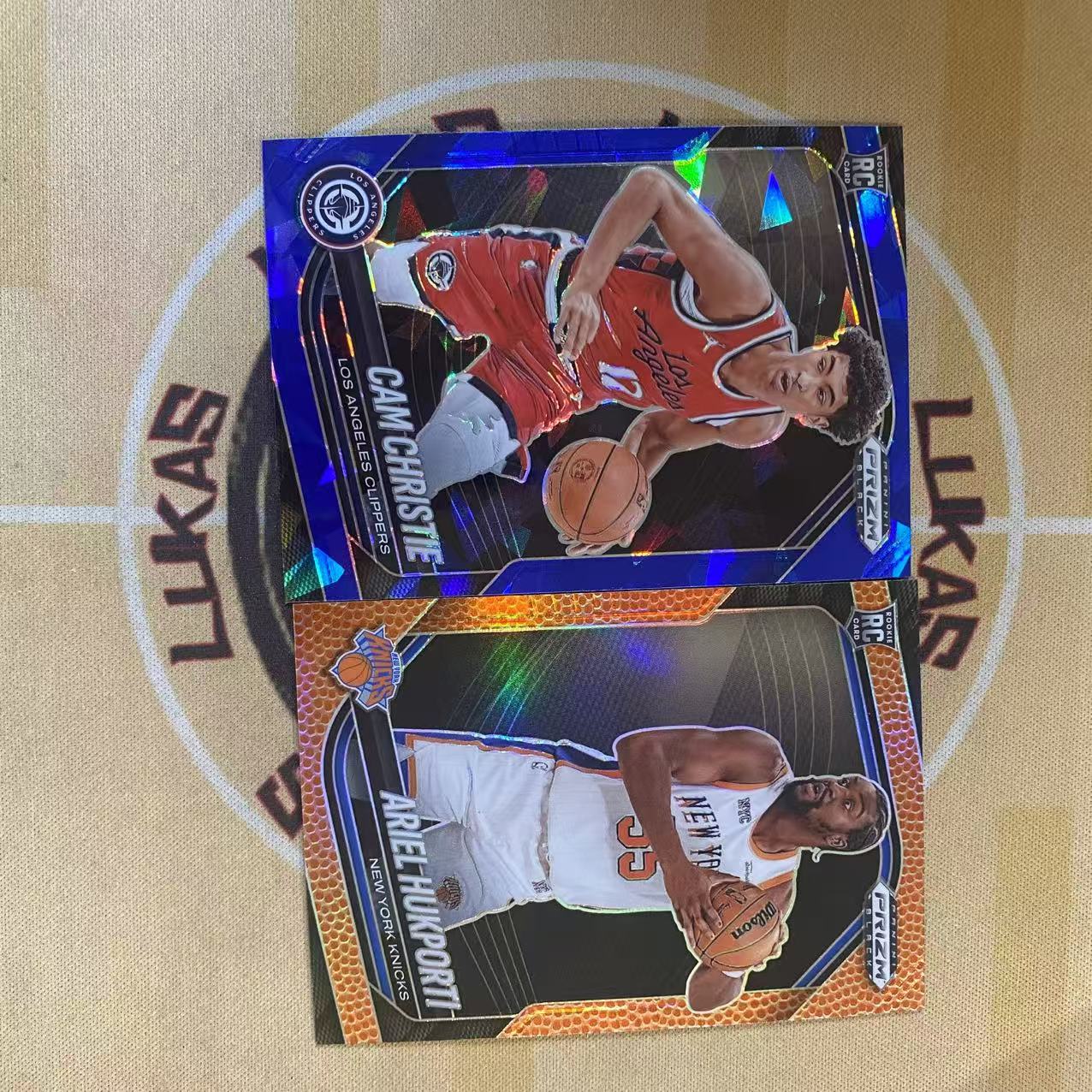 撸卡厮 Lukas 2024 prizm black 快船 潜力新秀克里斯蒂 阿里尔 胡克波尔蒂 Ariel Hukporti 125 225编 新秀折射卡 打包(nq)